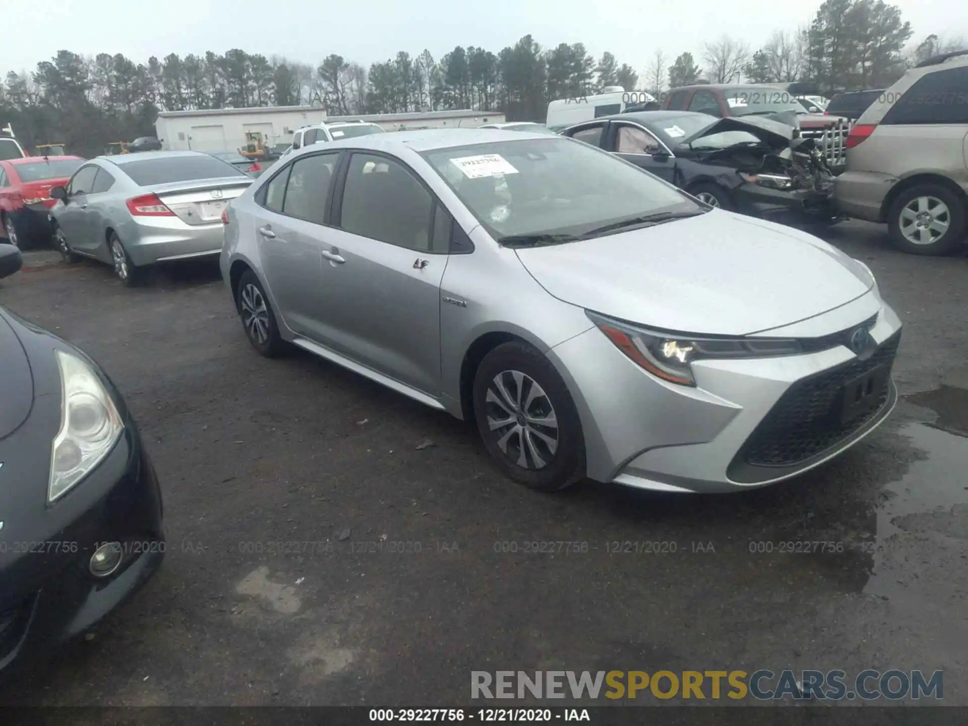 1 Photograph of a damaged car JTDEBRBEXLJ012989 TOYOTA COROLLA 2020