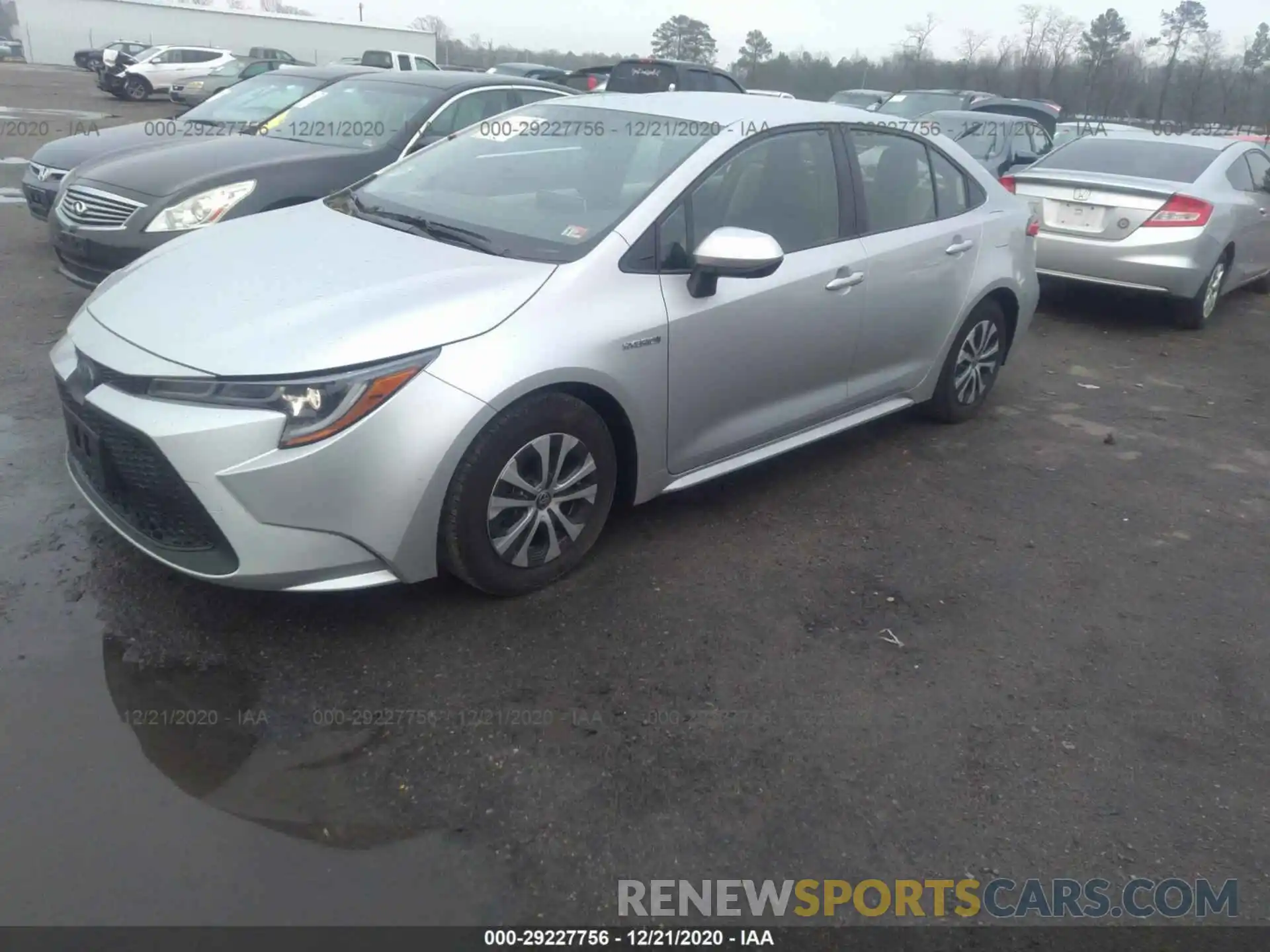 2 Photograph of a damaged car JTDEBRBEXLJ012989 TOYOTA COROLLA 2020