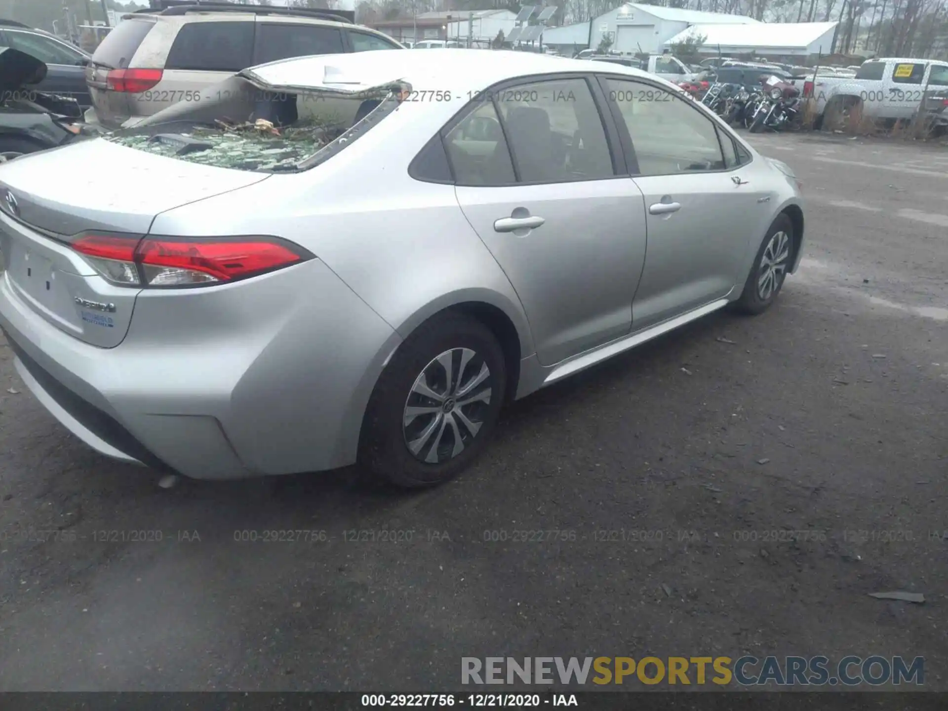 4 Photograph of a damaged car JTDEBRBEXLJ012989 TOYOTA COROLLA 2020