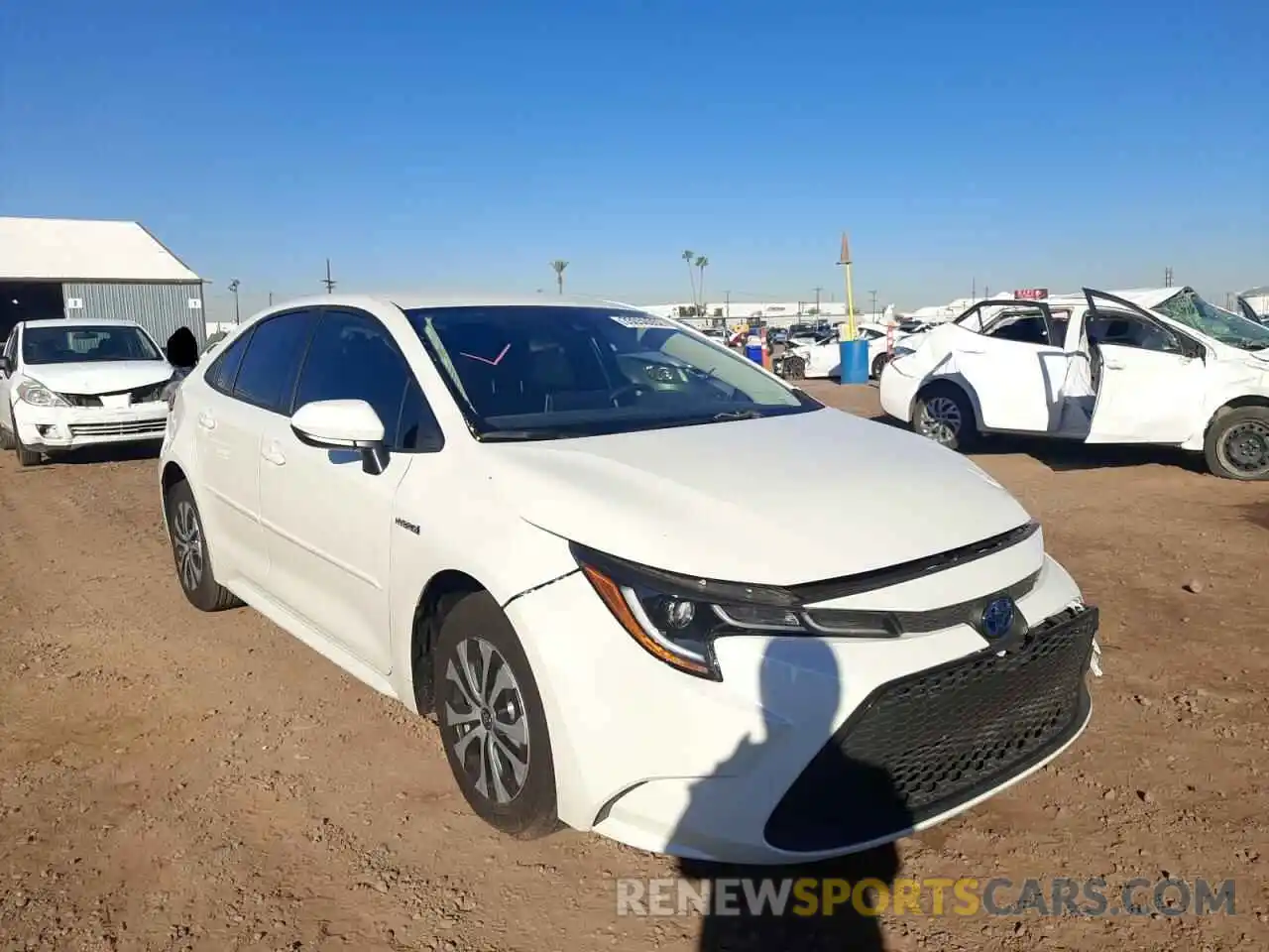 1 Photograph of a damaged car JTDEBRBEXLJ013155 TOYOTA COROLLA 2020