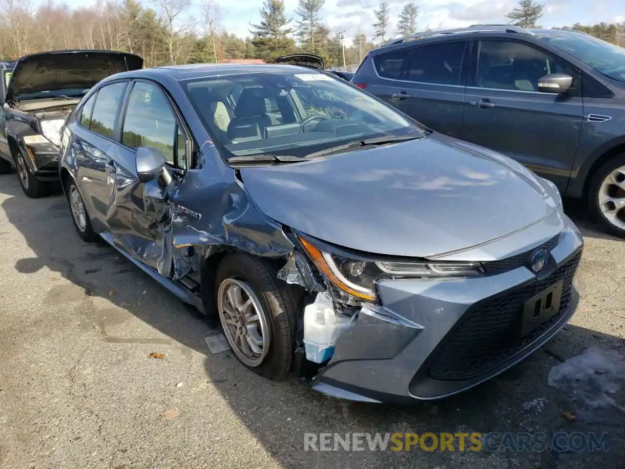 1 Photograph of a damaged car JTDEBRBEXLJ013236 TOYOTA COROLLA 2020