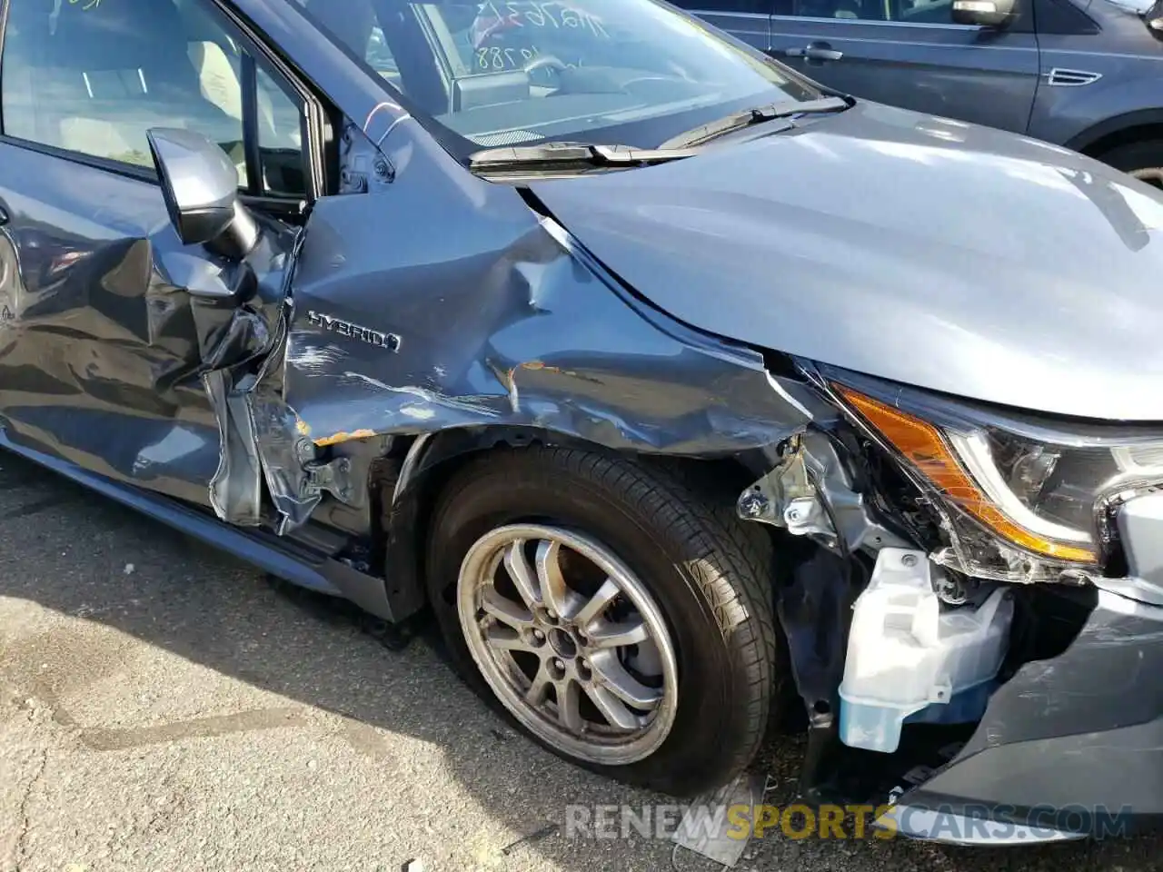 9 Photograph of a damaged car JTDEBRBEXLJ013236 TOYOTA COROLLA 2020