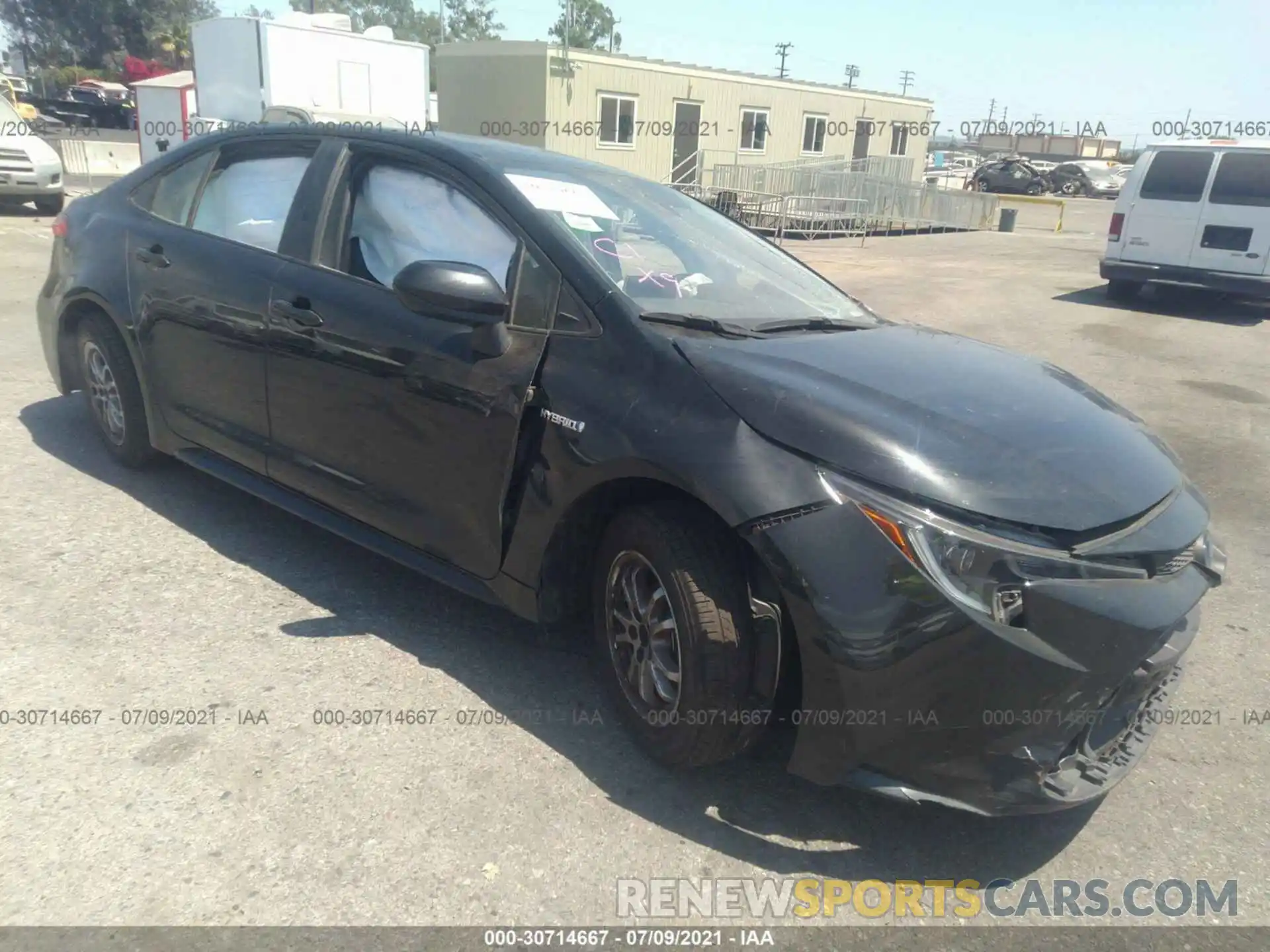 1 Photograph of a damaged car JTDEBRBEXLJ014015 TOYOTA COROLLA 2020