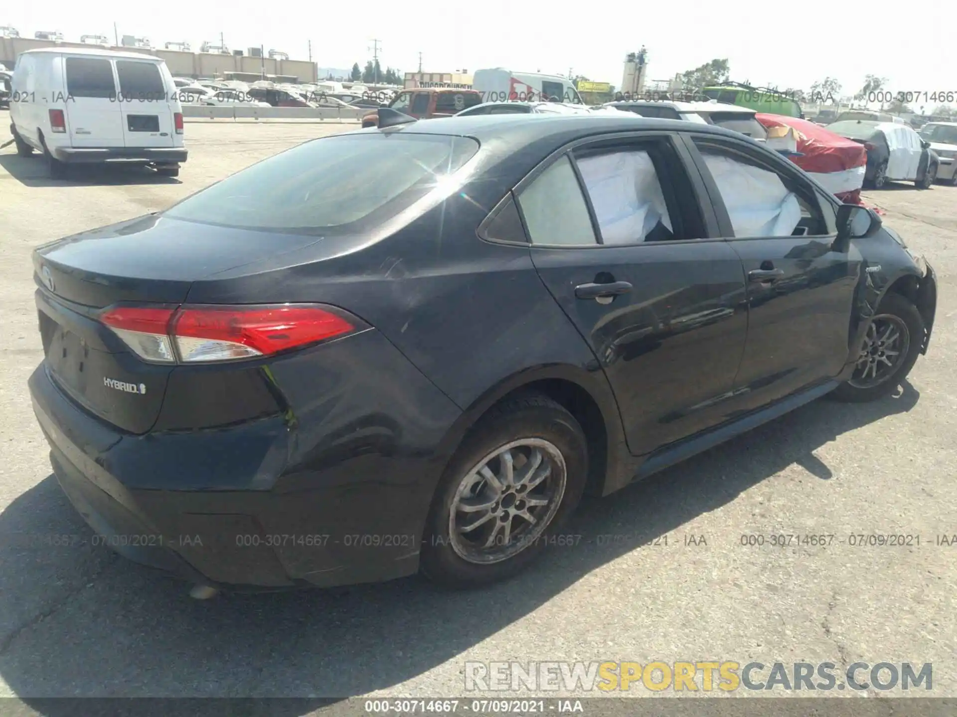 4 Photograph of a damaged car JTDEBRBEXLJ014015 TOYOTA COROLLA 2020