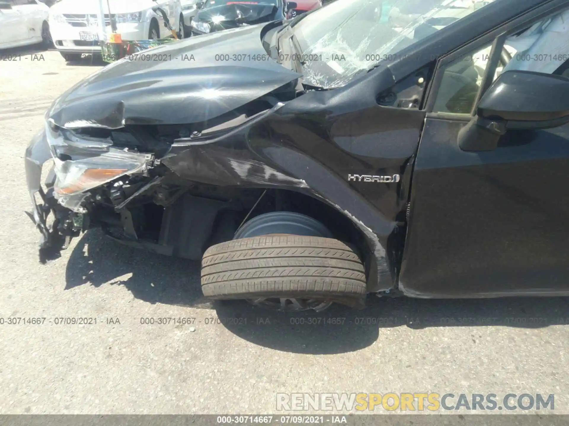 6 Photograph of a damaged car JTDEBRBEXLJ014015 TOYOTA COROLLA 2020