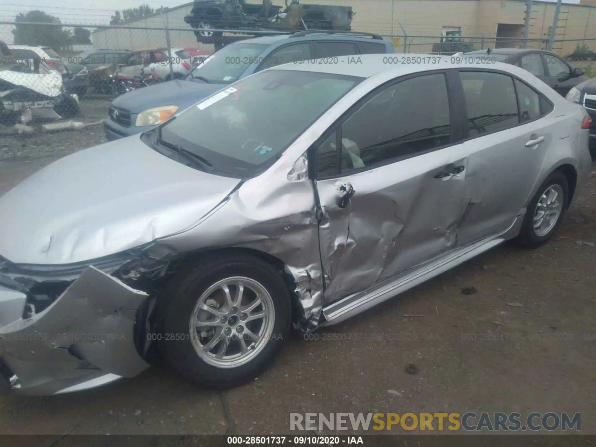 2 Photograph of a damaged car JTDEBRBEXLJ014614 TOYOTA COROLLA 2020