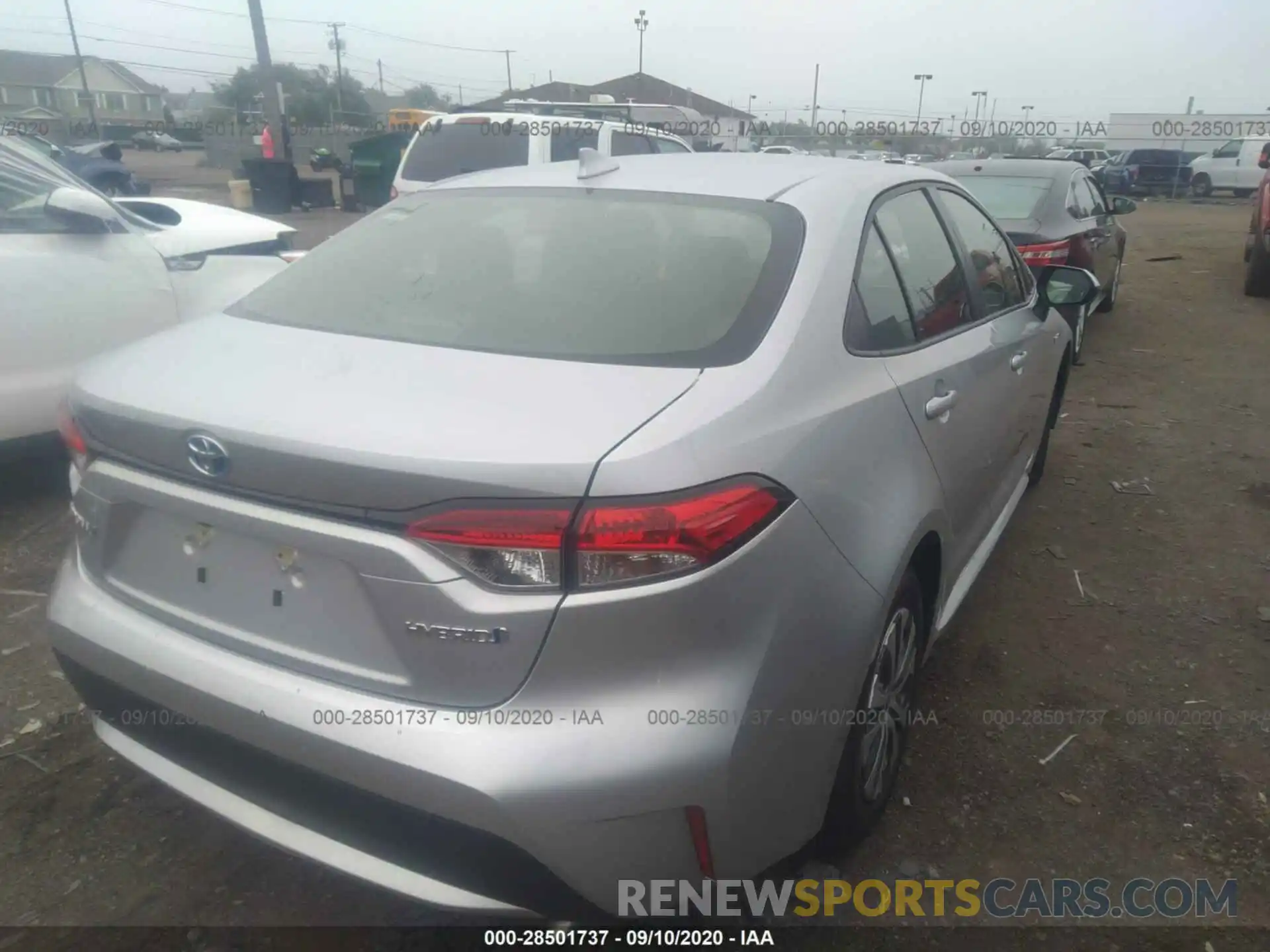 4 Photograph of a damaged car JTDEBRBEXLJ014614 TOYOTA COROLLA 2020