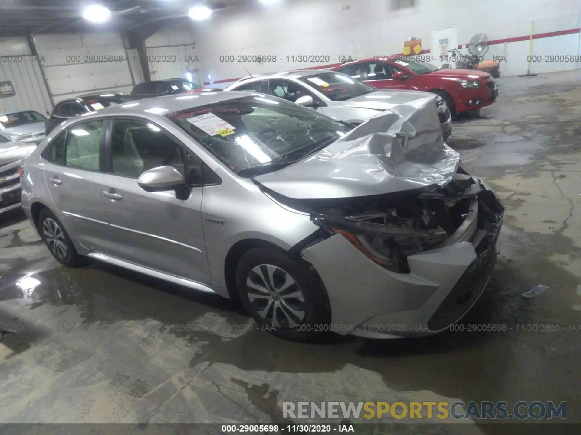 1 Photograph of a damaged car JTDEBRBEXLJ015245 TOYOTA COROLLA 2020