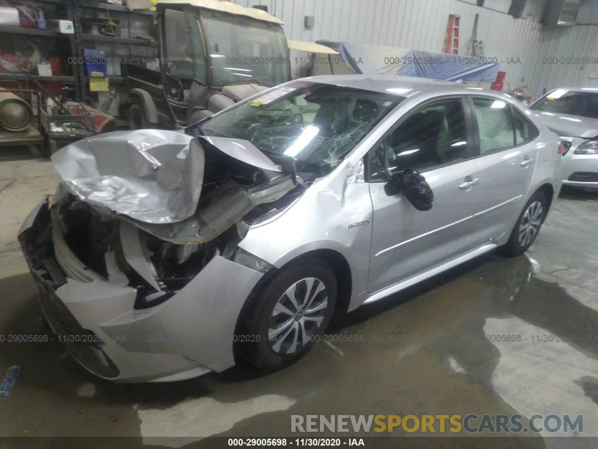 2 Photograph of a damaged car JTDEBRBEXLJ015245 TOYOTA COROLLA 2020