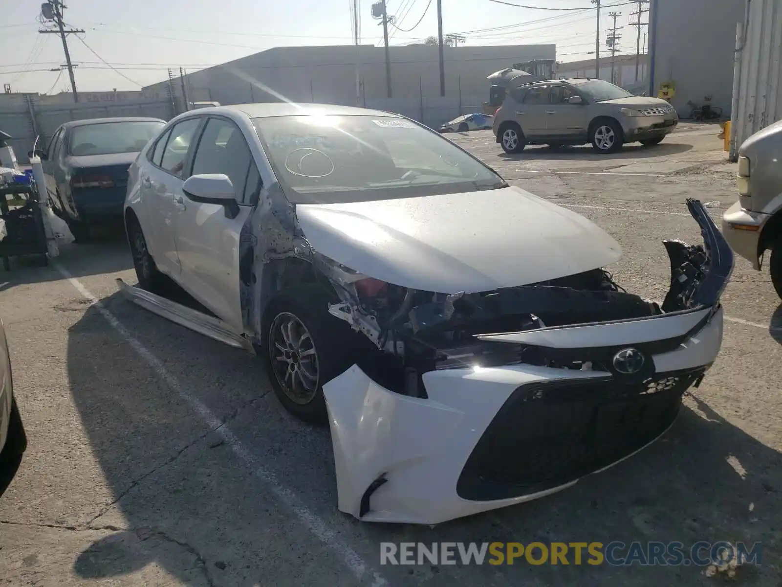 1 Photograph of a damaged car JTDEBRBEXLJ015391 TOYOTA COROLLA 2020