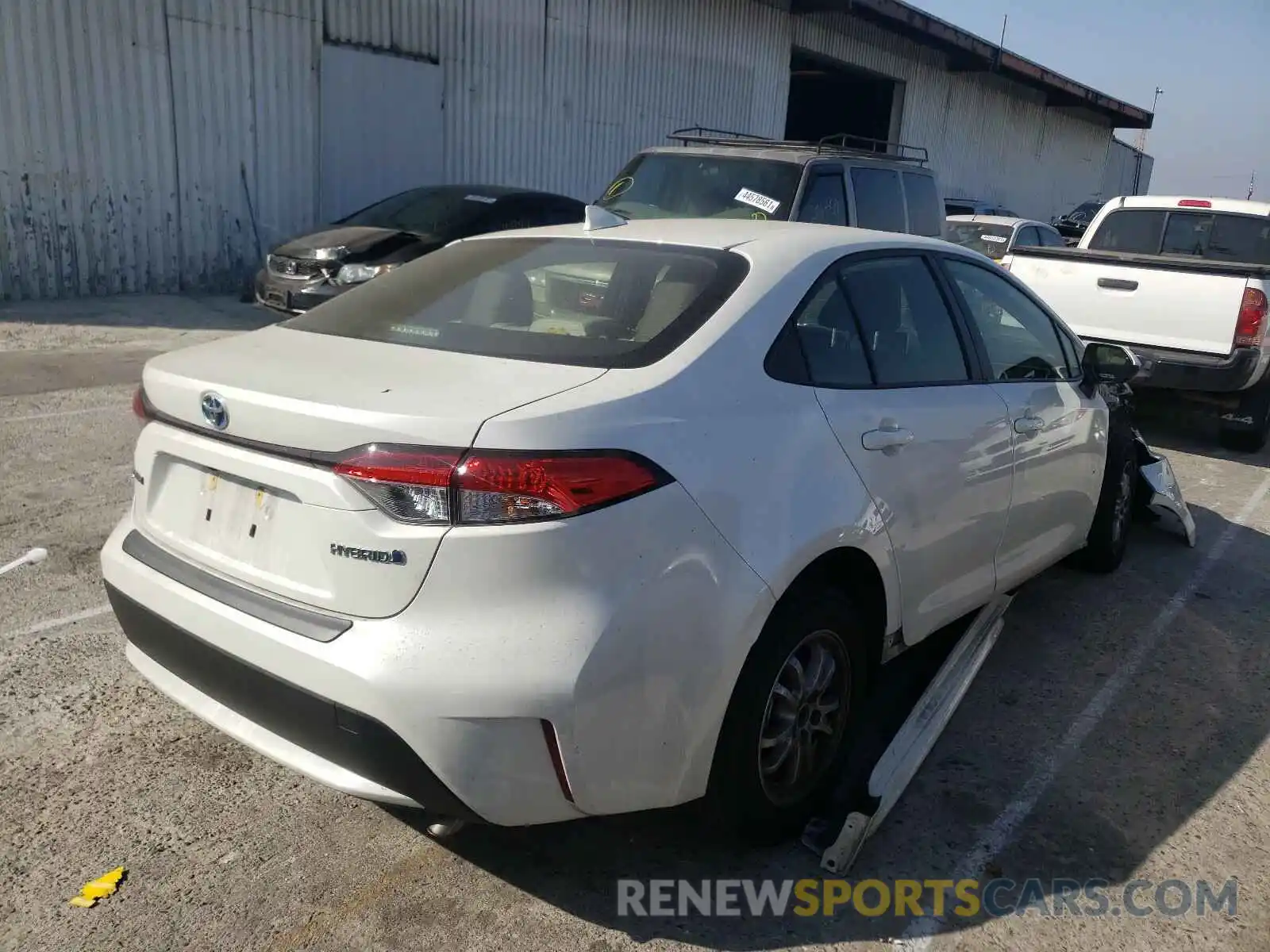 4 Photograph of a damaged car JTDEBRBEXLJ015391 TOYOTA COROLLA 2020