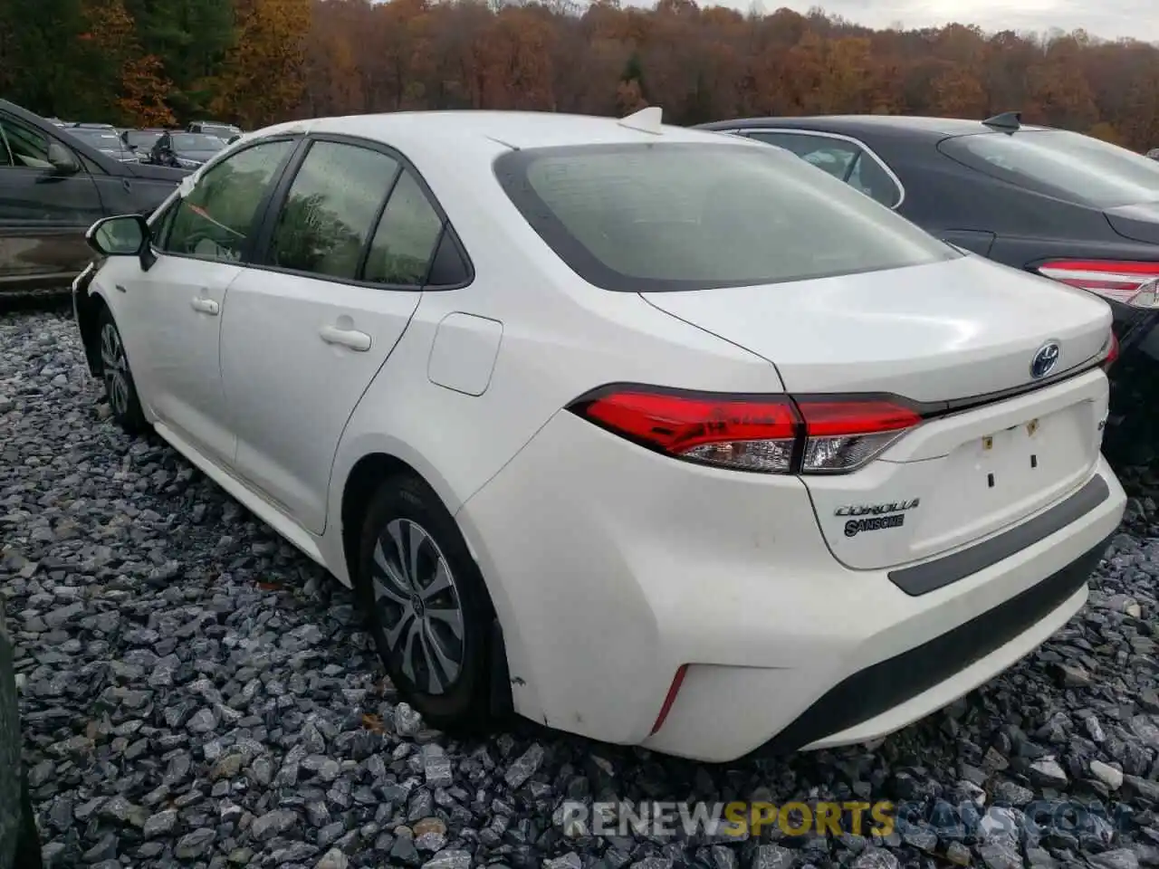 3 Photograph of a damaged car JTDEBRBEXLJ015410 TOYOTA COROLLA 2020