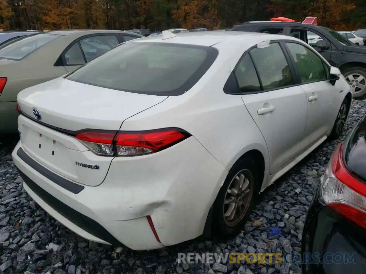 4 Photograph of a damaged car JTDEBRBEXLJ015410 TOYOTA COROLLA 2020