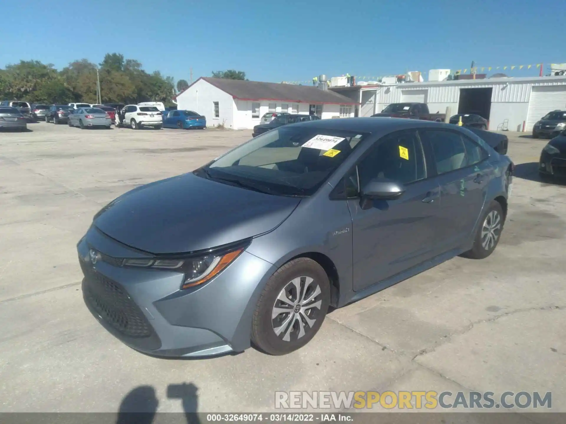 2 Photograph of a damaged car JTDEBRBEXLJ016587 TOYOTA COROLLA 2020