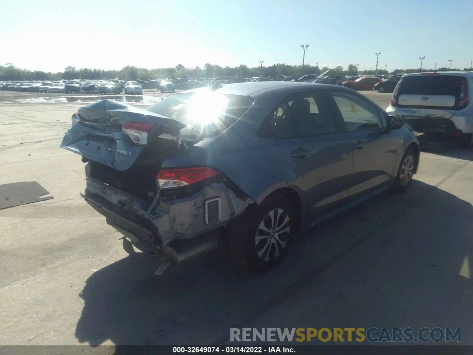 4 Photograph of a damaged car JTDEBRBEXLJ016587 TOYOTA COROLLA 2020