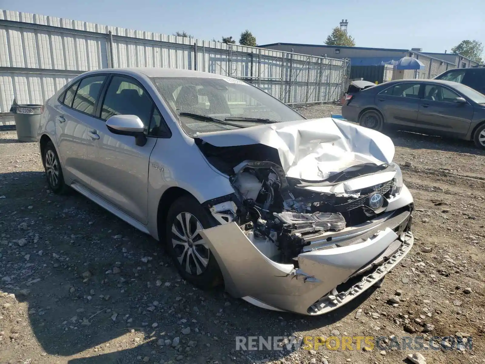 1 Photograph of a damaged car JTDEBRBEXLJ017772 TOYOTA COROLLA 2020