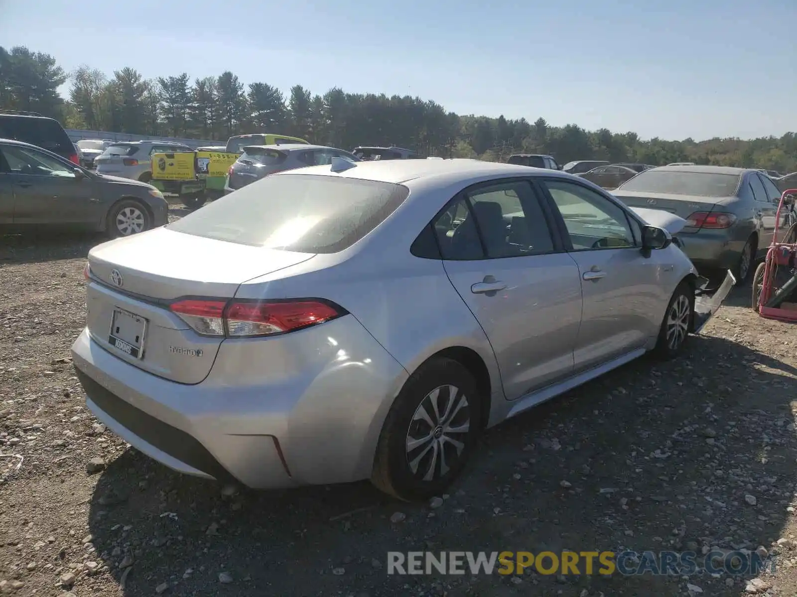 4 Photograph of a damaged car JTDEBRBEXLJ017772 TOYOTA COROLLA 2020