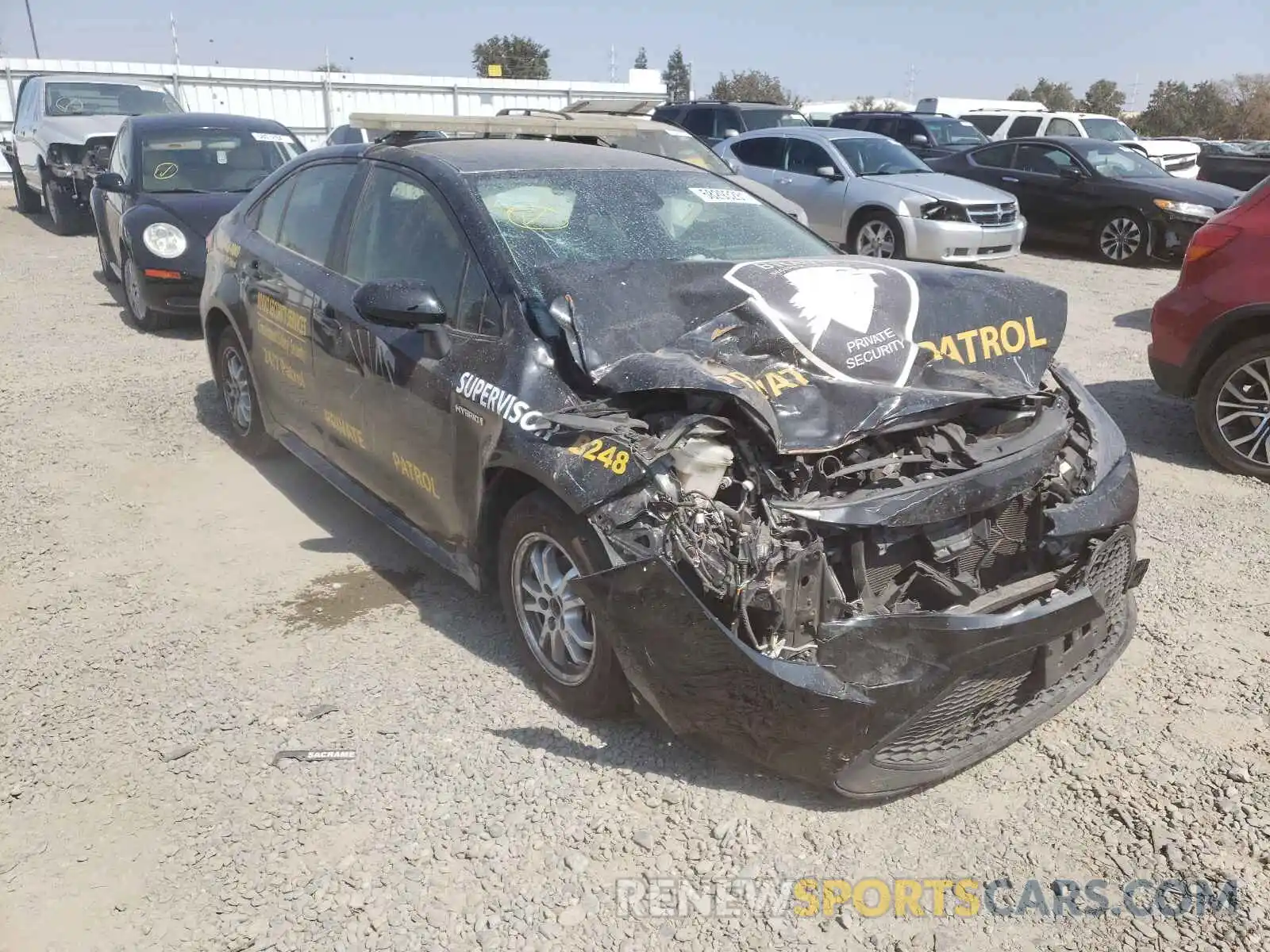 1 Photograph of a damaged car JTDEBRBEXLJ018033 TOYOTA COROLLA 2020