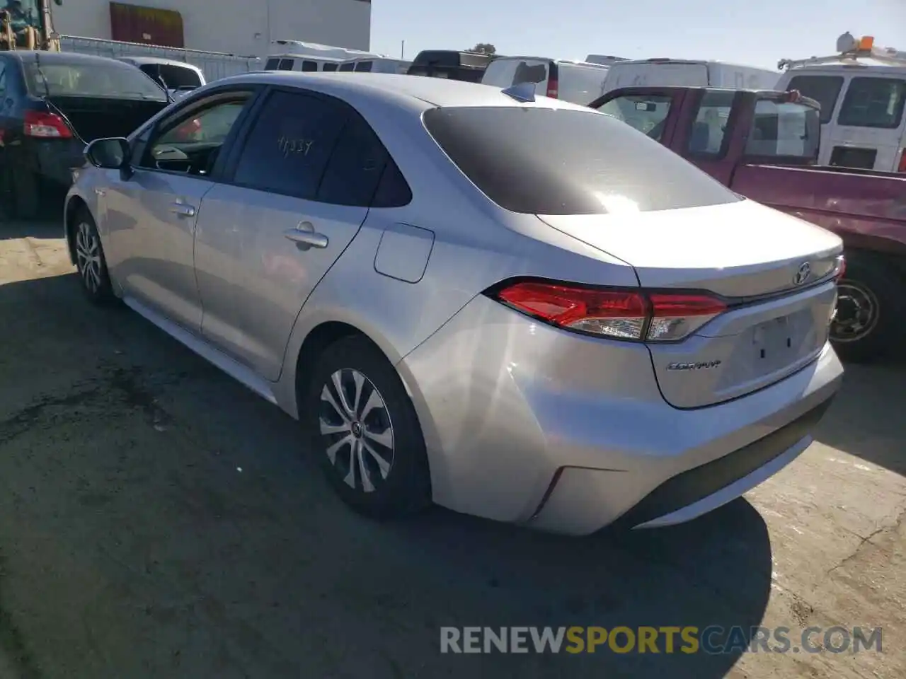 3 Photograph of a damaged car JTDEBRBEXLJ018744 TOYOTA COROLLA 2020