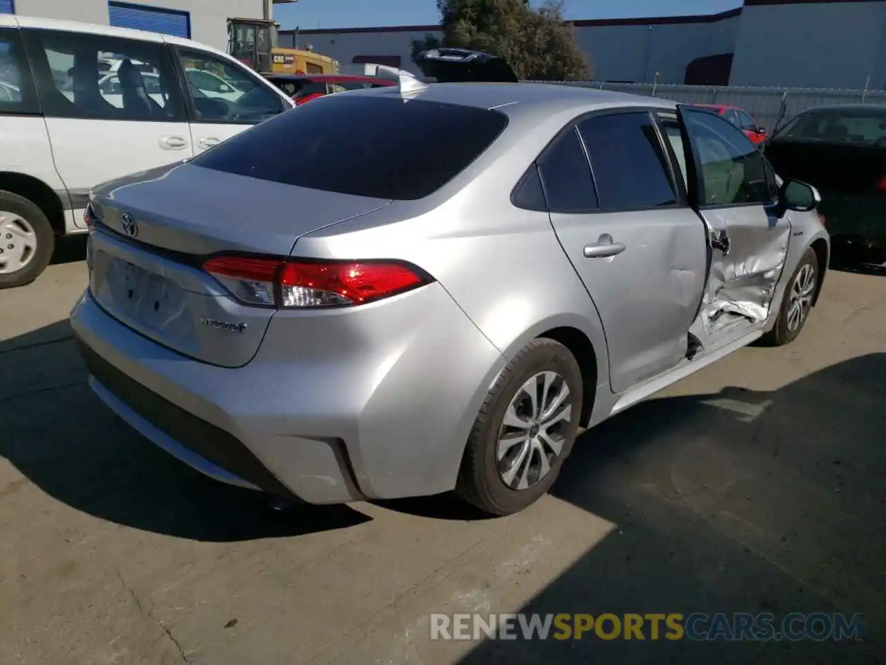 4 Photograph of a damaged car JTDEBRBEXLJ018744 TOYOTA COROLLA 2020