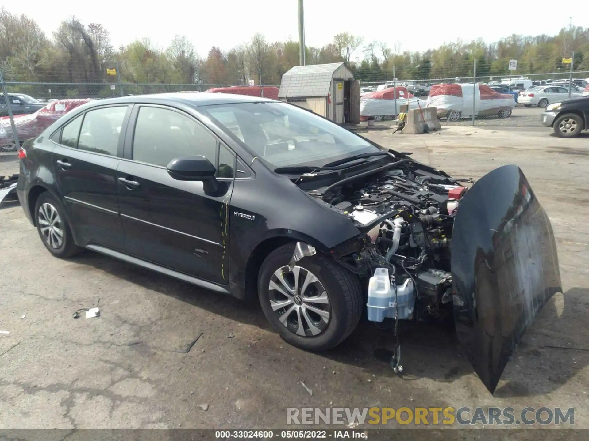 1 Photograph of a damaged car JTDEBRBEXLJ018954 TOYOTA COROLLA 2020