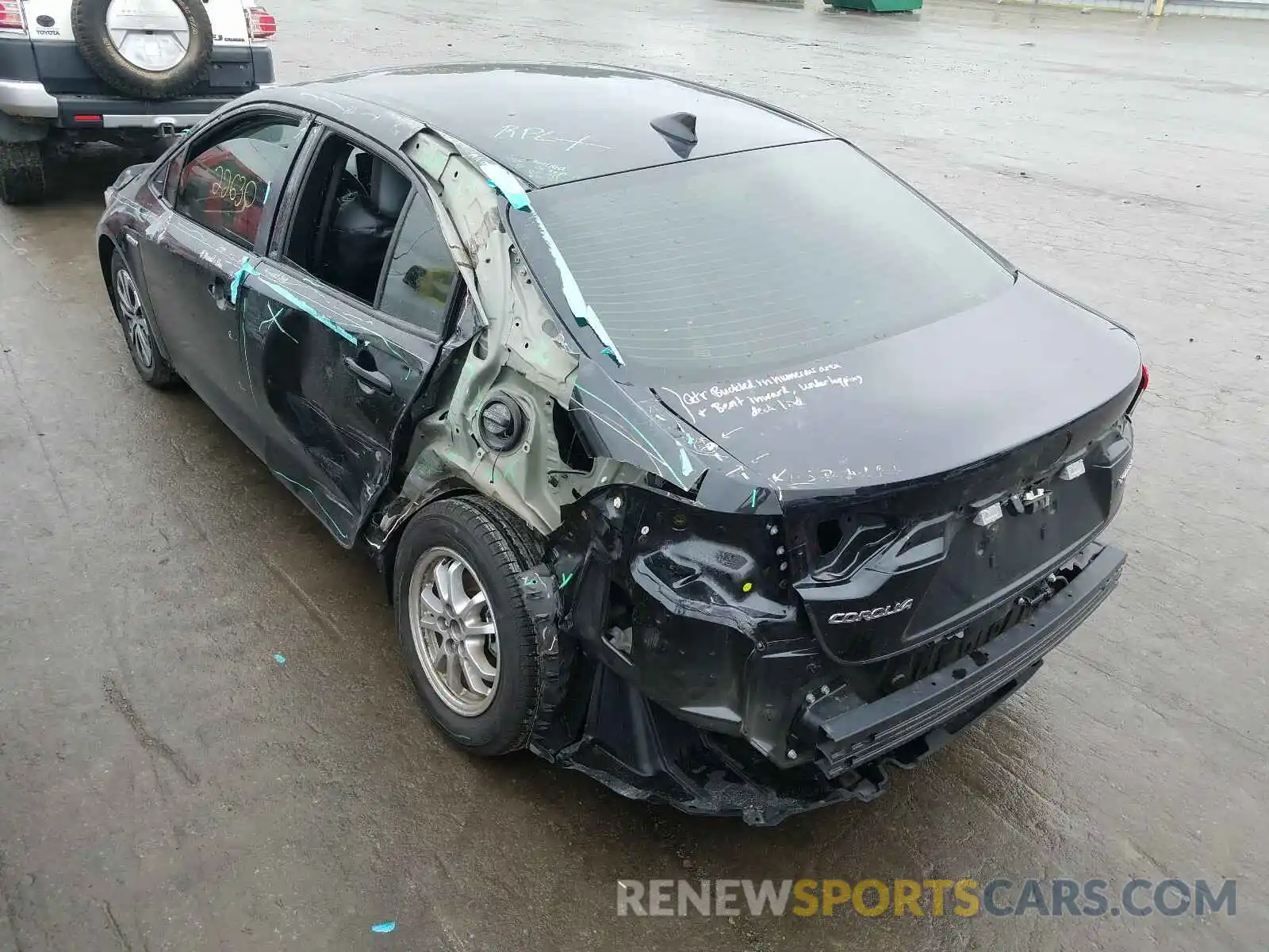 3 Photograph of a damaged car JTDEBRBEXLJ019098 TOYOTA COROLLA 2020