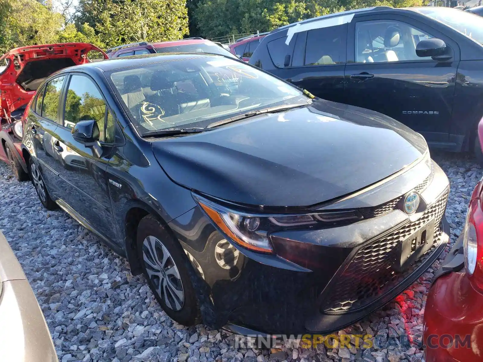 1 Photograph of a damaged car JTDEBRBEXLJ019330 TOYOTA COROLLA 2020