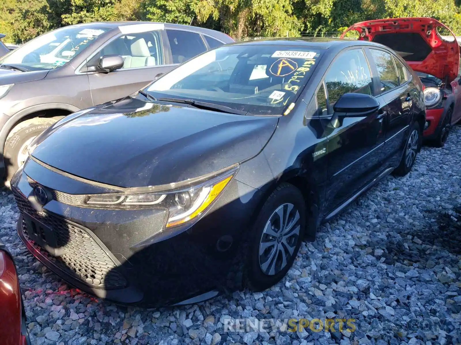 2 Photograph of a damaged car JTDEBRBEXLJ019330 TOYOTA COROLLA 2020