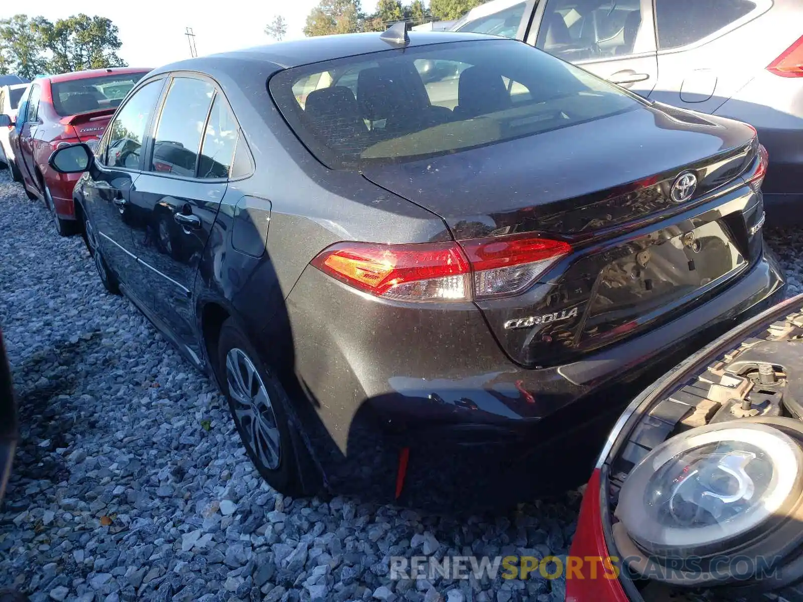 3 Photograph of a damaged car JTDEBRBEXLJ019330 TOYOTA COROLLA 2020