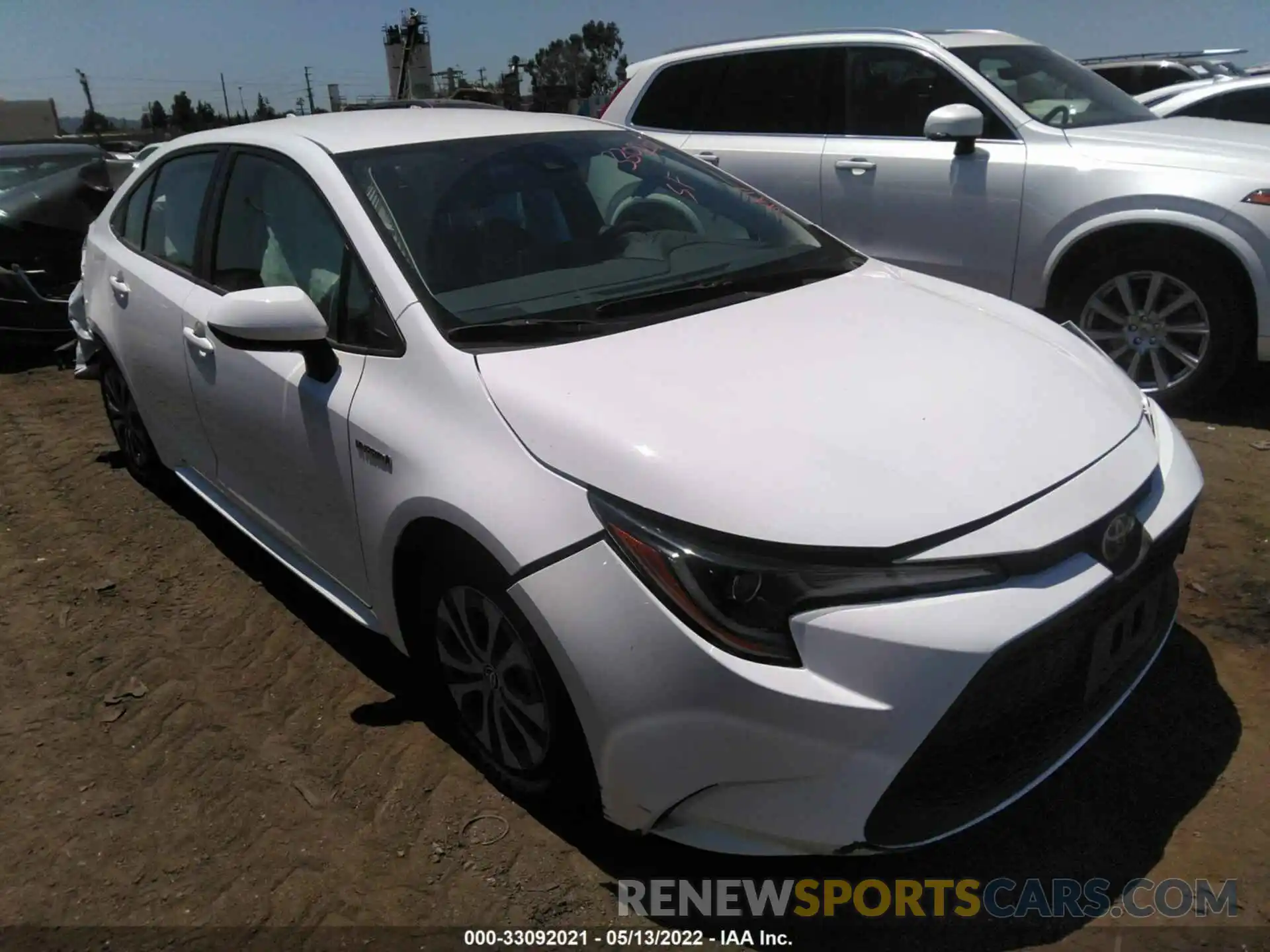 1 Photograph of a damaged car JTDEBRBEXLJ019456 TOYOTA COROLLA 2020