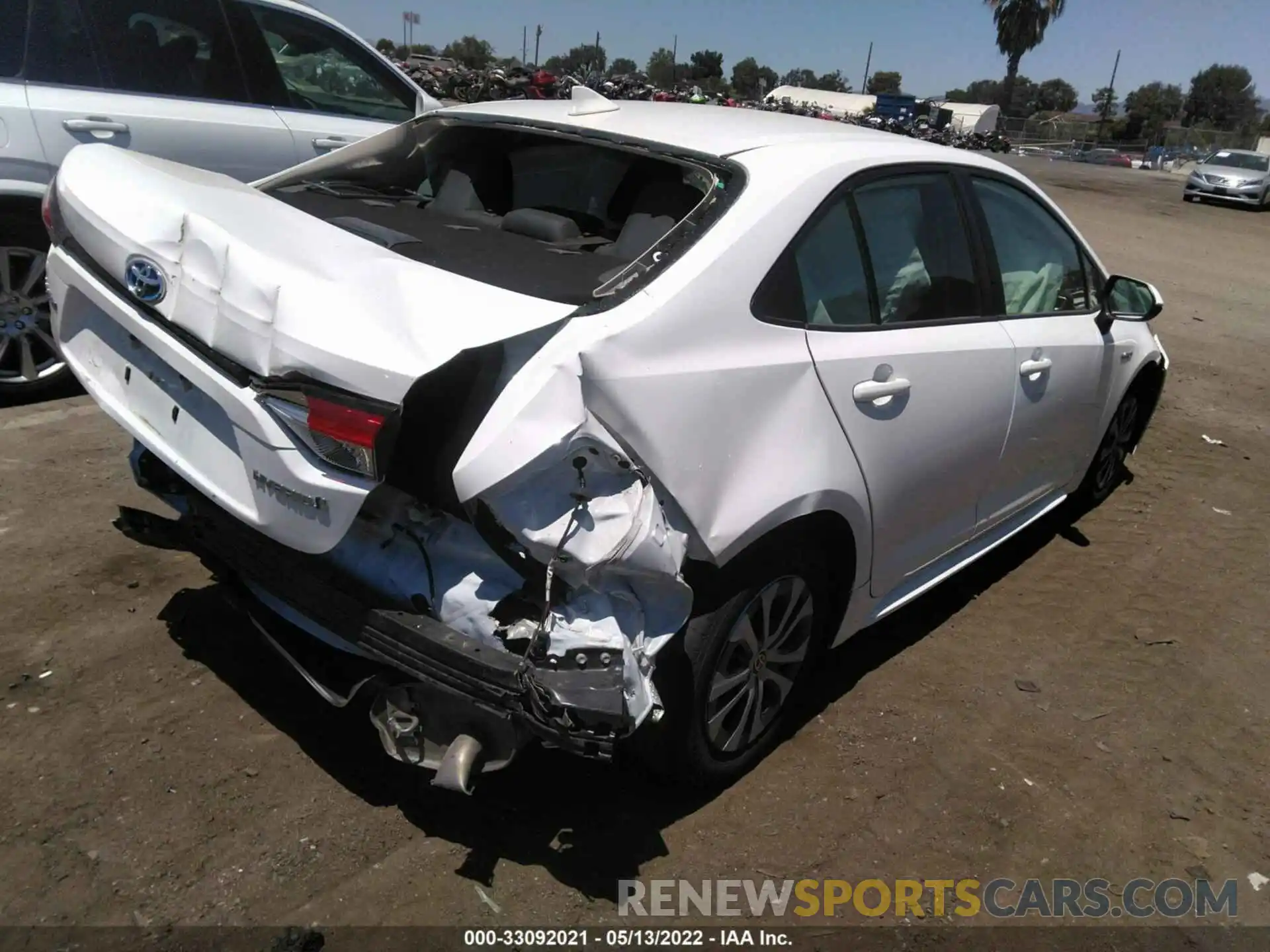 4 Photograph of a damaged car JTDEBRBEXLJ019456 TOYOTA COROLLA 2020