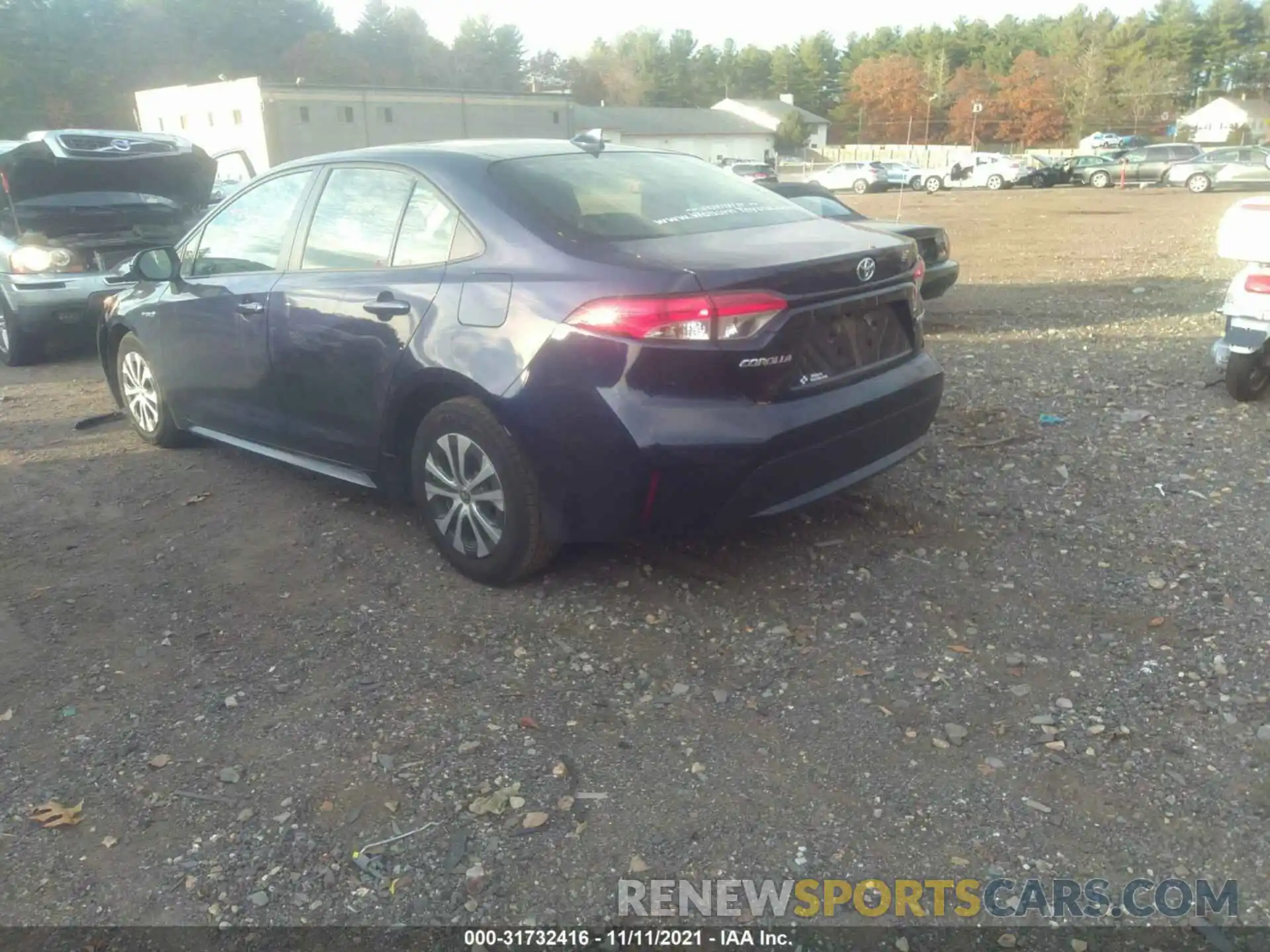 3 Photograph of a damaged car JTDEBRBEXLJ019540 TOYOTA COROLLA 2020