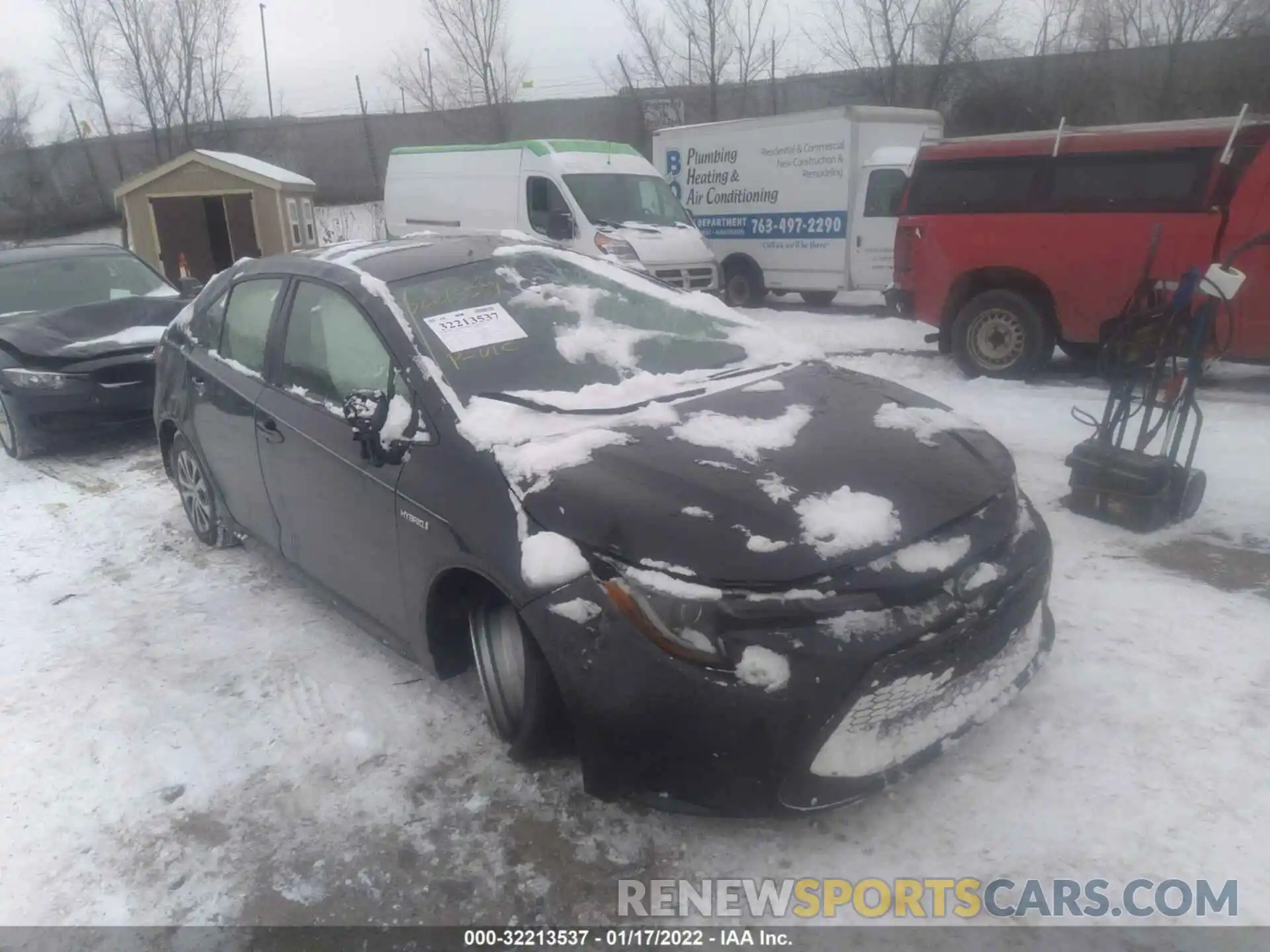 1 Photograph of a damaged car JTDEBRBEXLJ020185 TOYOTA COROLLA 2020