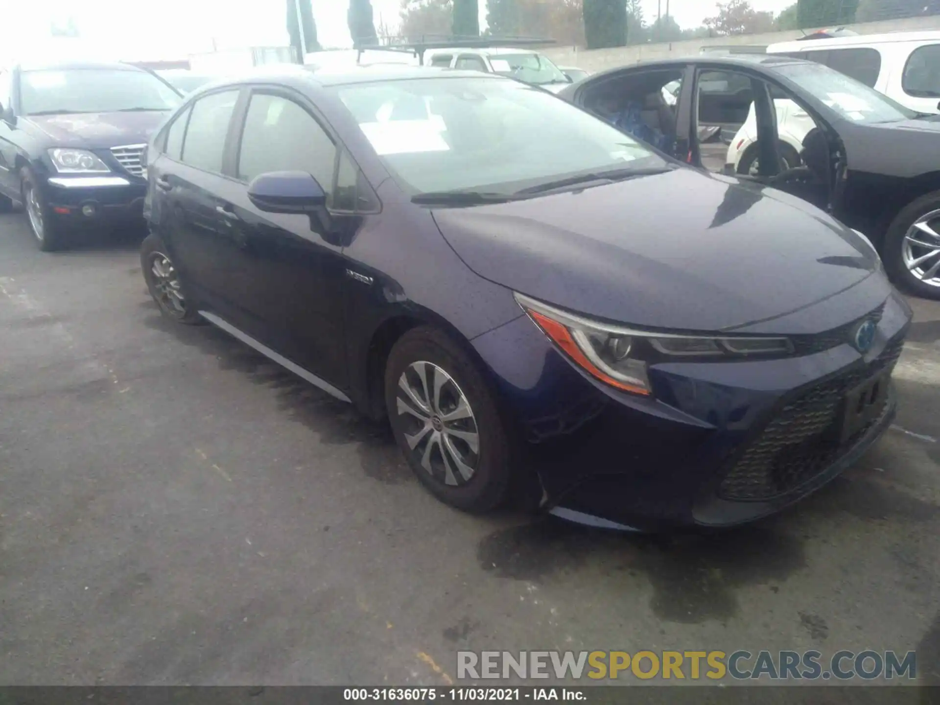 1 Photograph of a damaged car JTDEBRBEXLJ020316 TOYOTA COROLLA 2020