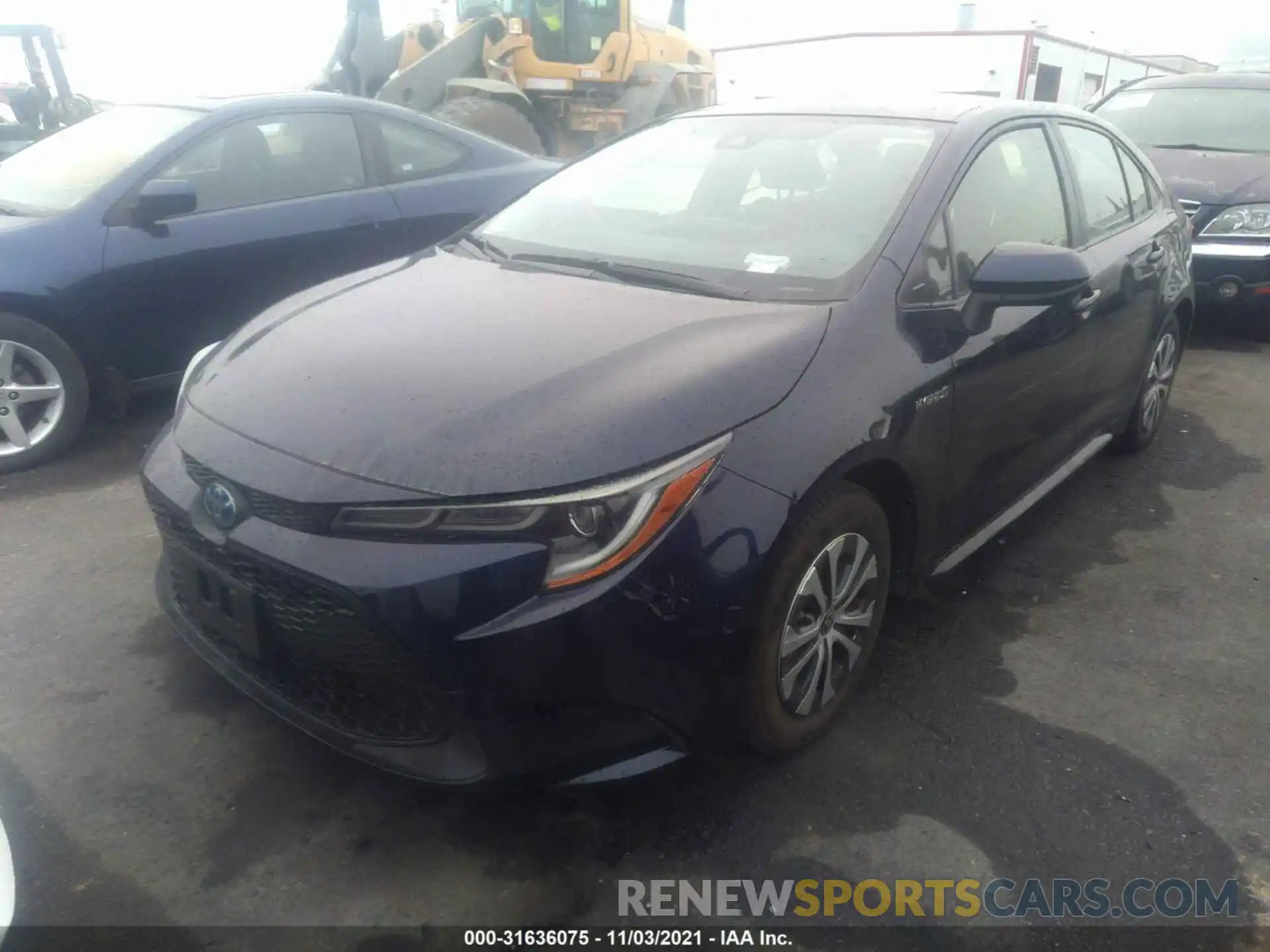 2 Photograph of a damaged car JTDEBRBEXLJ020316 TOYOTA COROLLA 2020