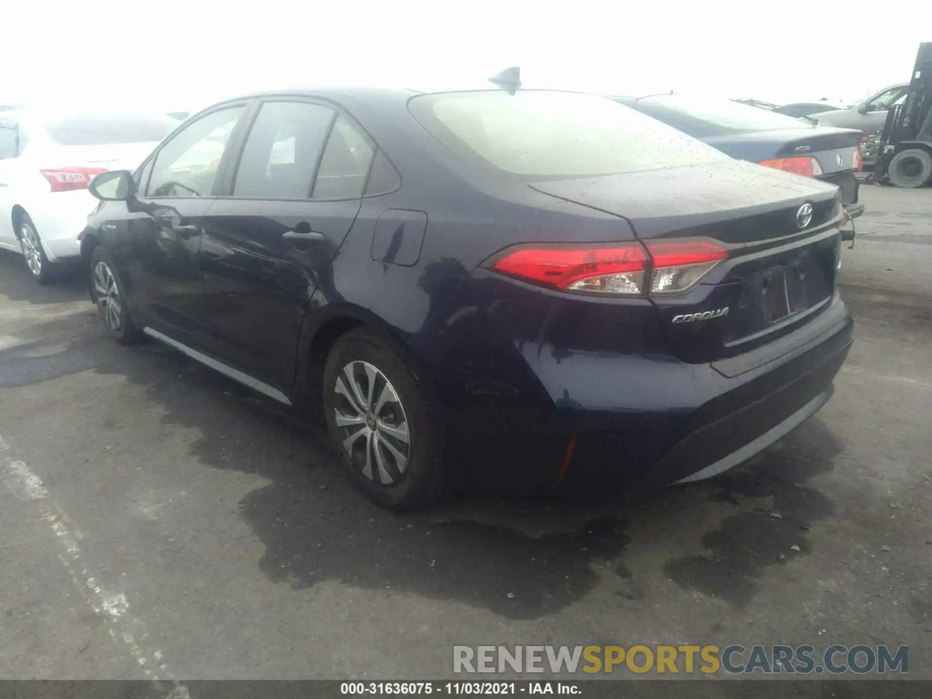 3 Photograph of a damaged car JTDEBRBEXLJ020316 TOYOTA COROLLA 2020