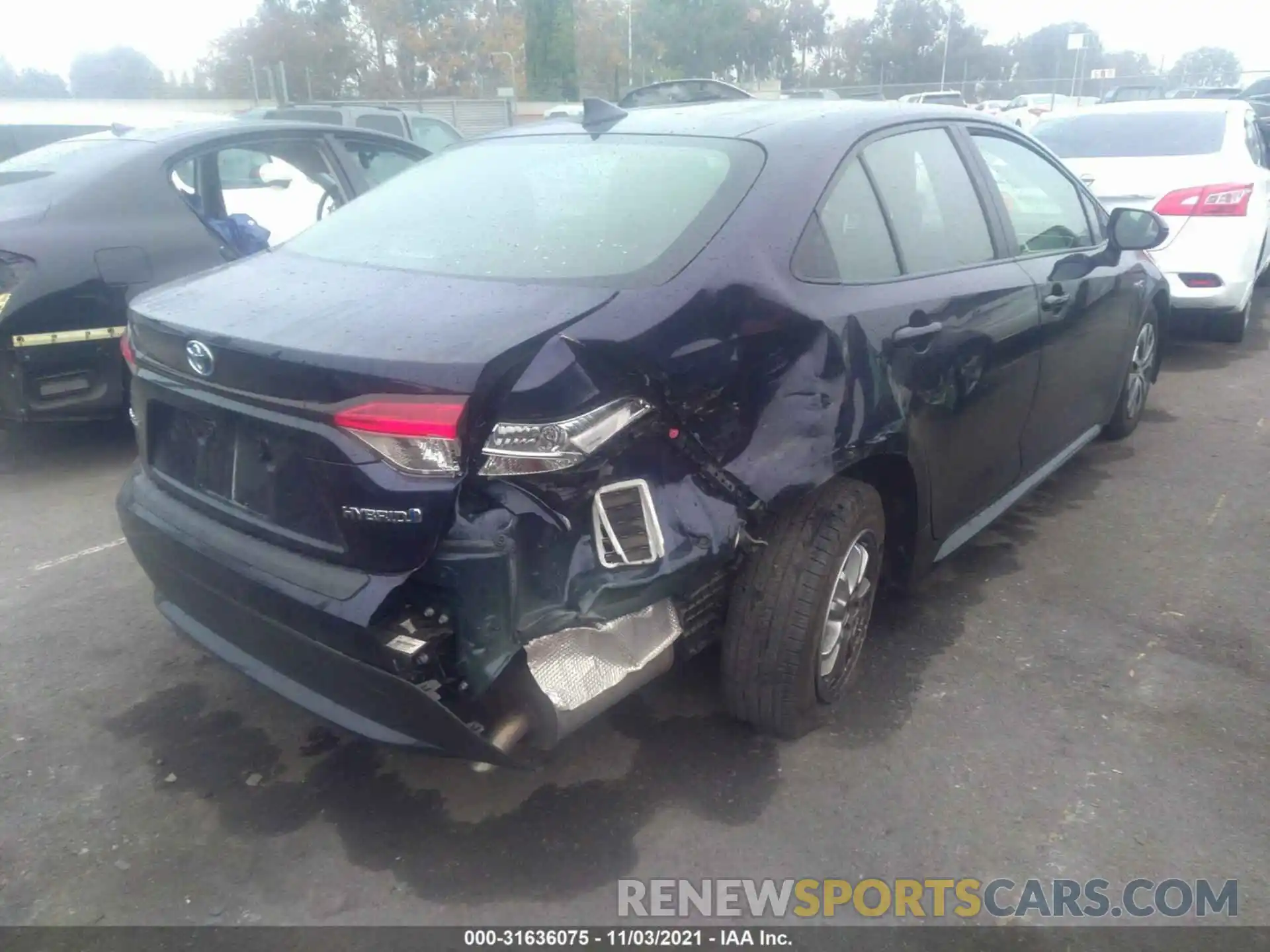 4 Photograph of a damaged car JTDEBRBEXLJ020316 TOYOTA COROLLA 2020