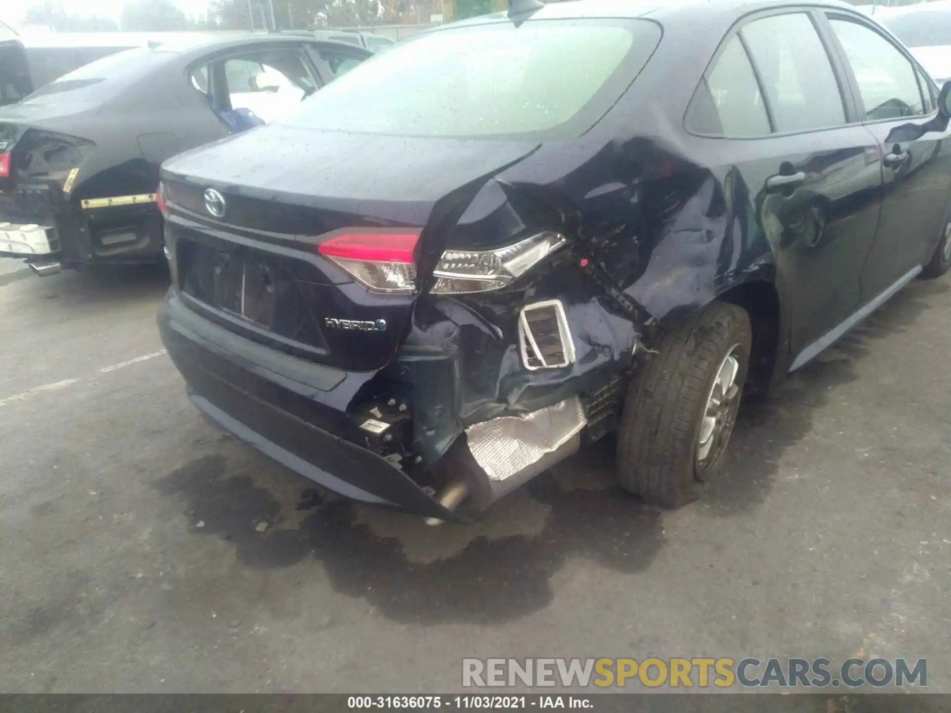 6 Photograph of a damaged car JTDEBRBEXLJ020316 TOYOTA COROLLA 2020