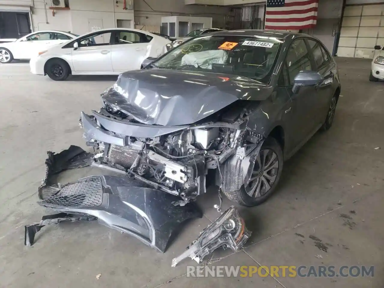 2 Photograph of a damaged car JTDEBRBEXLJ020817 TOYOTA COROLLA 2020