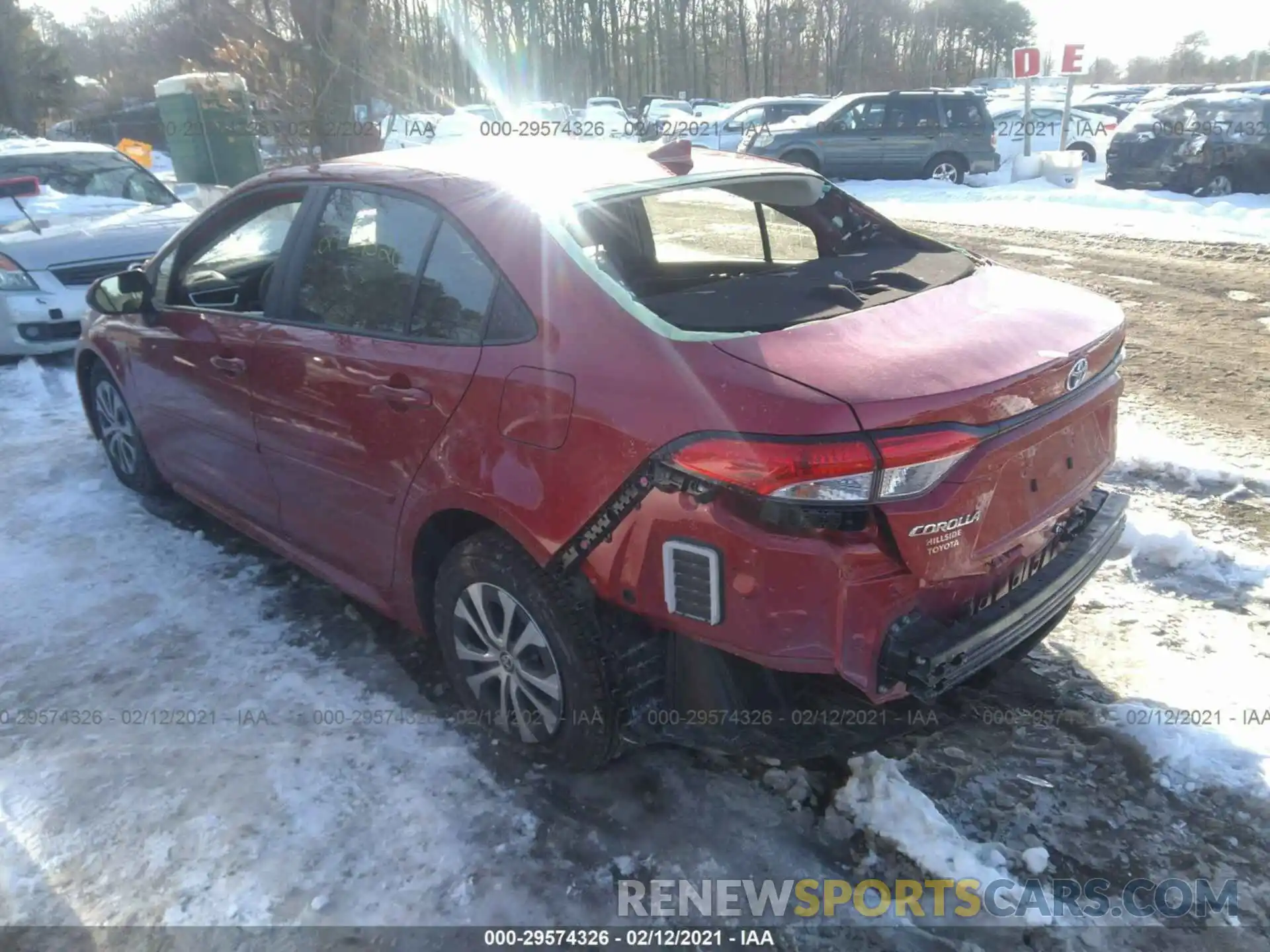 3 Photograph of a damaged car JTDEBRBEXLJ021966 TOYOTA COROLLA 2020