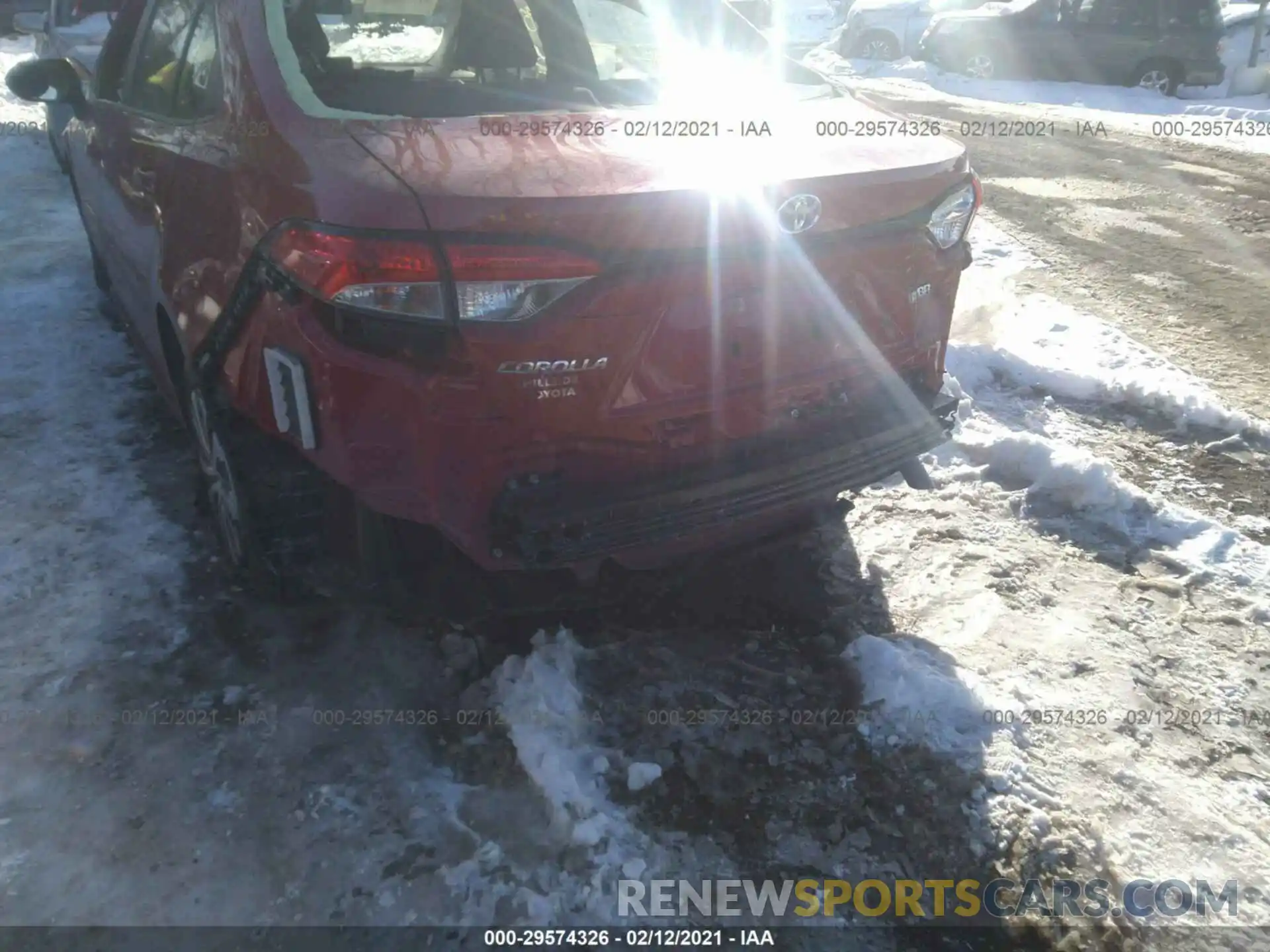 6 Photograph of a damaged car JTDEBRBEXLJ021966 TOYOTA COROLLA 2020