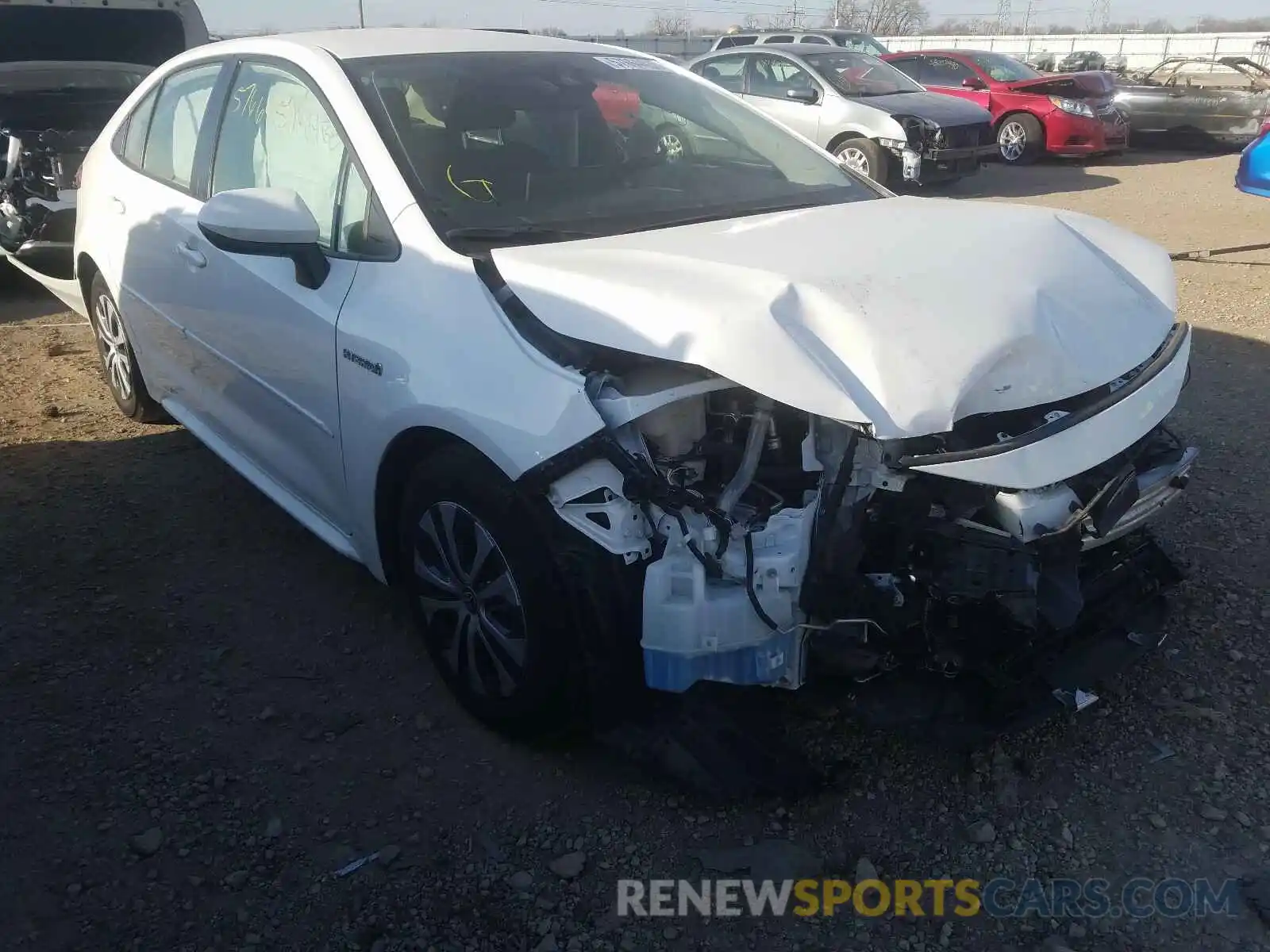 1 Photograph of a damaged car JTDEBRBEXLJ022812 TOYOTA COROLLA 2020