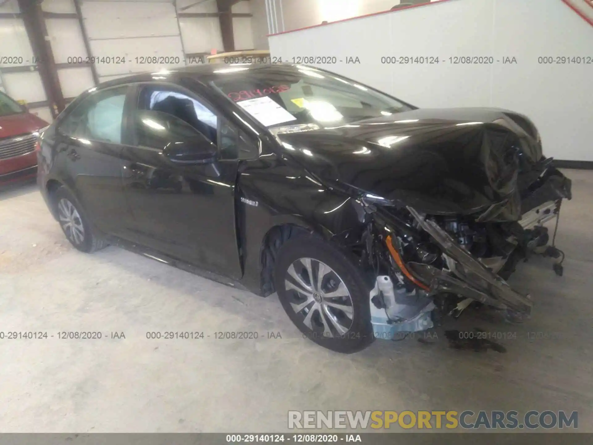 1 Photograph of a damaged car JTDEBRBEXLJ023703 TOYOTA COROLLA 2020