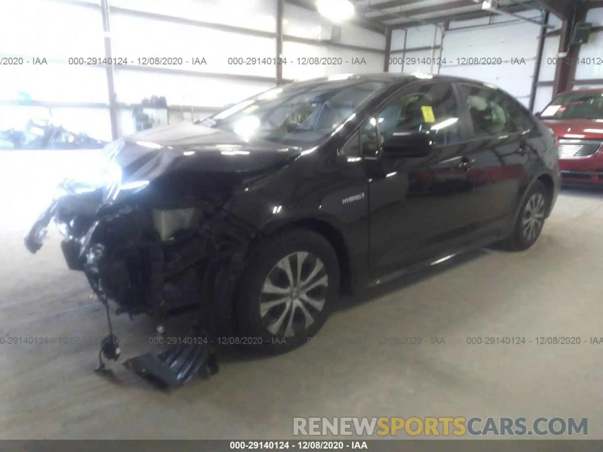 2 Photograph of a damaged car JTDEBRBEXLJ023703 TOYOTA COROLLA 2020