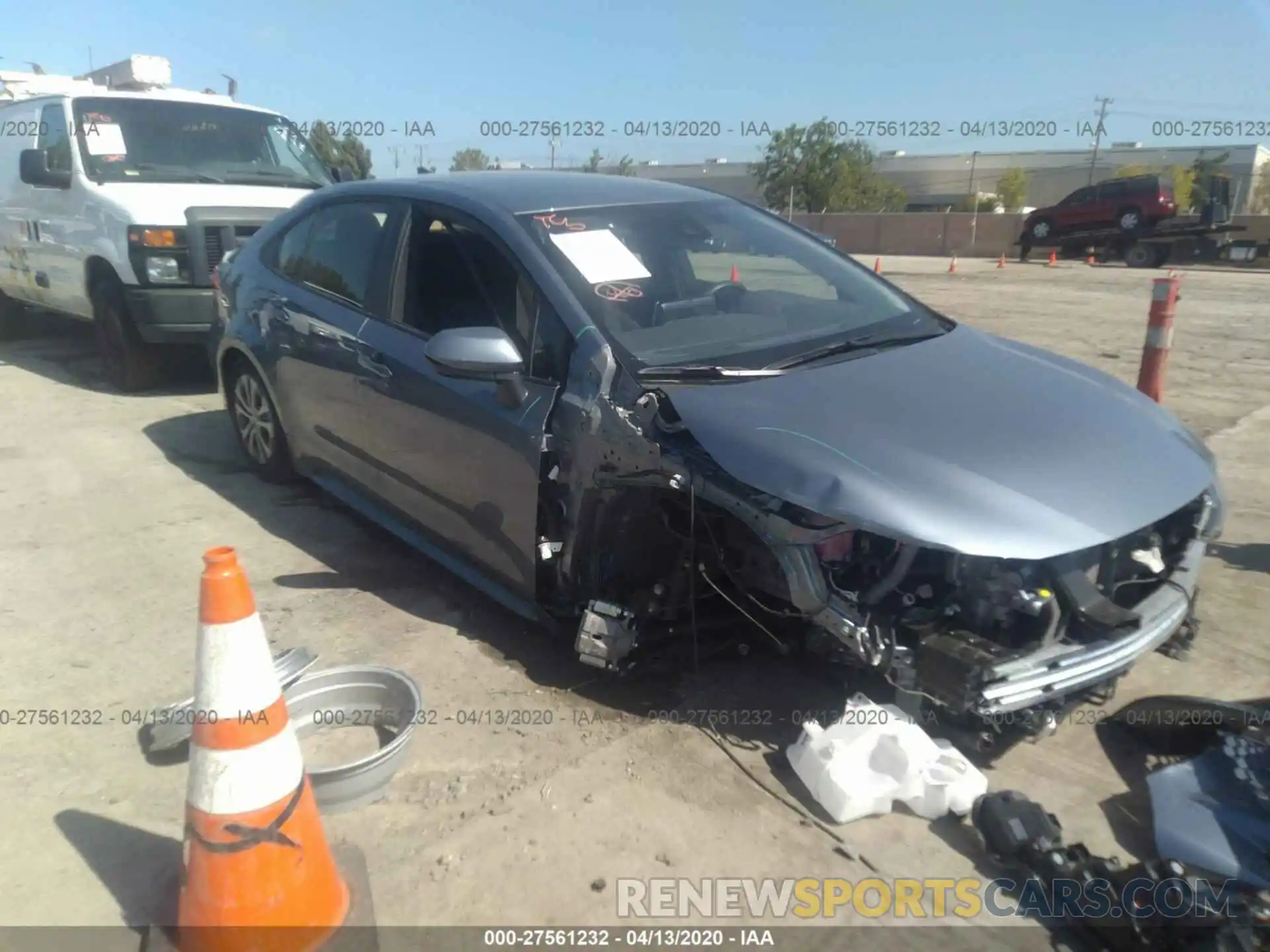 1 Photograph of a damaged car JTDEBRBEXLJ024270 TOYOTA COROLLA 2020