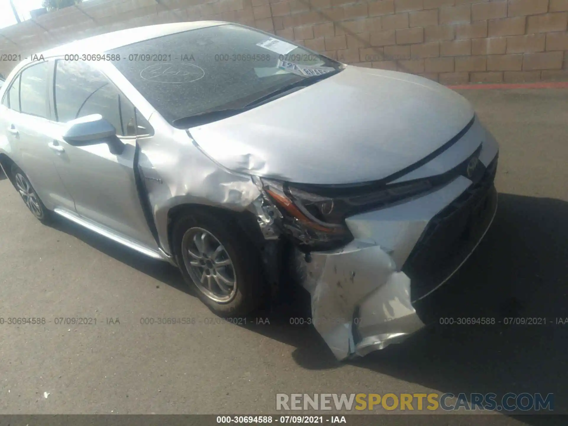 6 Photograph of a damaged car JTDEBRBEXLJ024401 TOYOTA COROLLA 2020