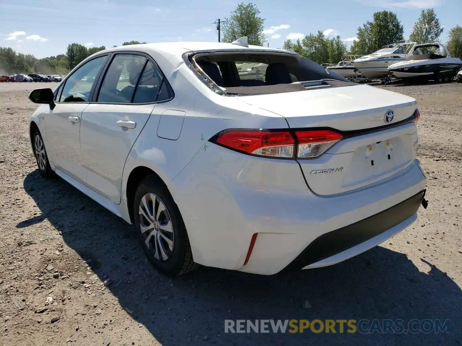 3 Photograph of a damaged car JTDEBRBEXLJ024804 TOYOTA COROLLA 2020