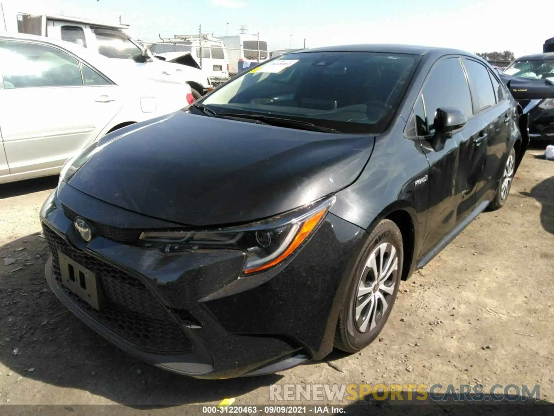 2 Photograph of a damaged car JTDEBRBEXLJ025550 TOYOTA COROLLA 2020