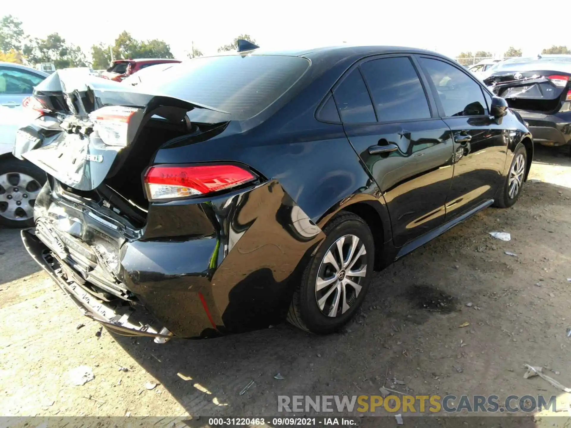 4 Photograph of a damaged car JTDEBRBEXLJ025550 TOYOTA COROLLA 2020