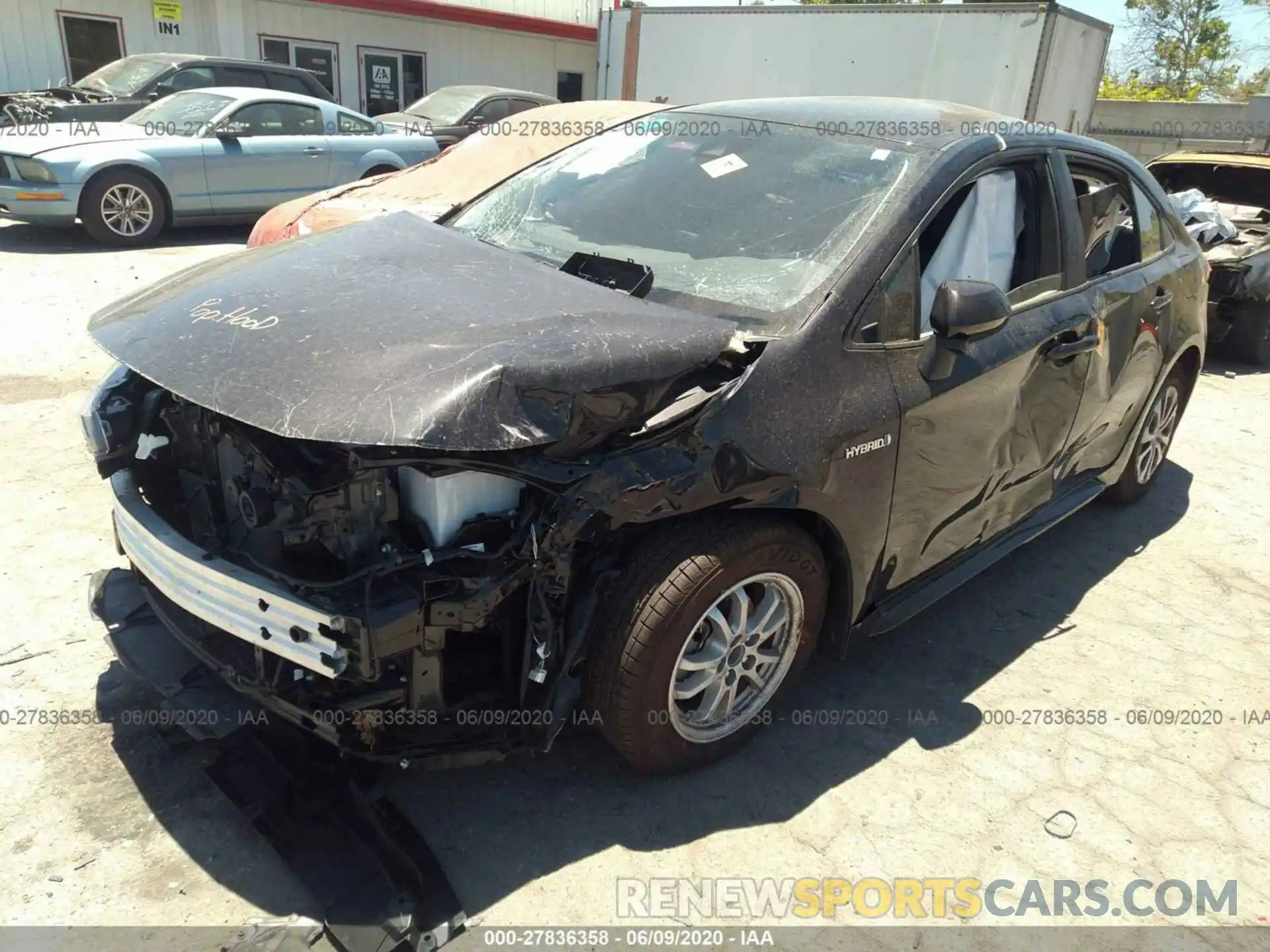 2 Photograph of a damaged car JTDEBRBEXLJ025662 TOYOTA COROLLA 2020